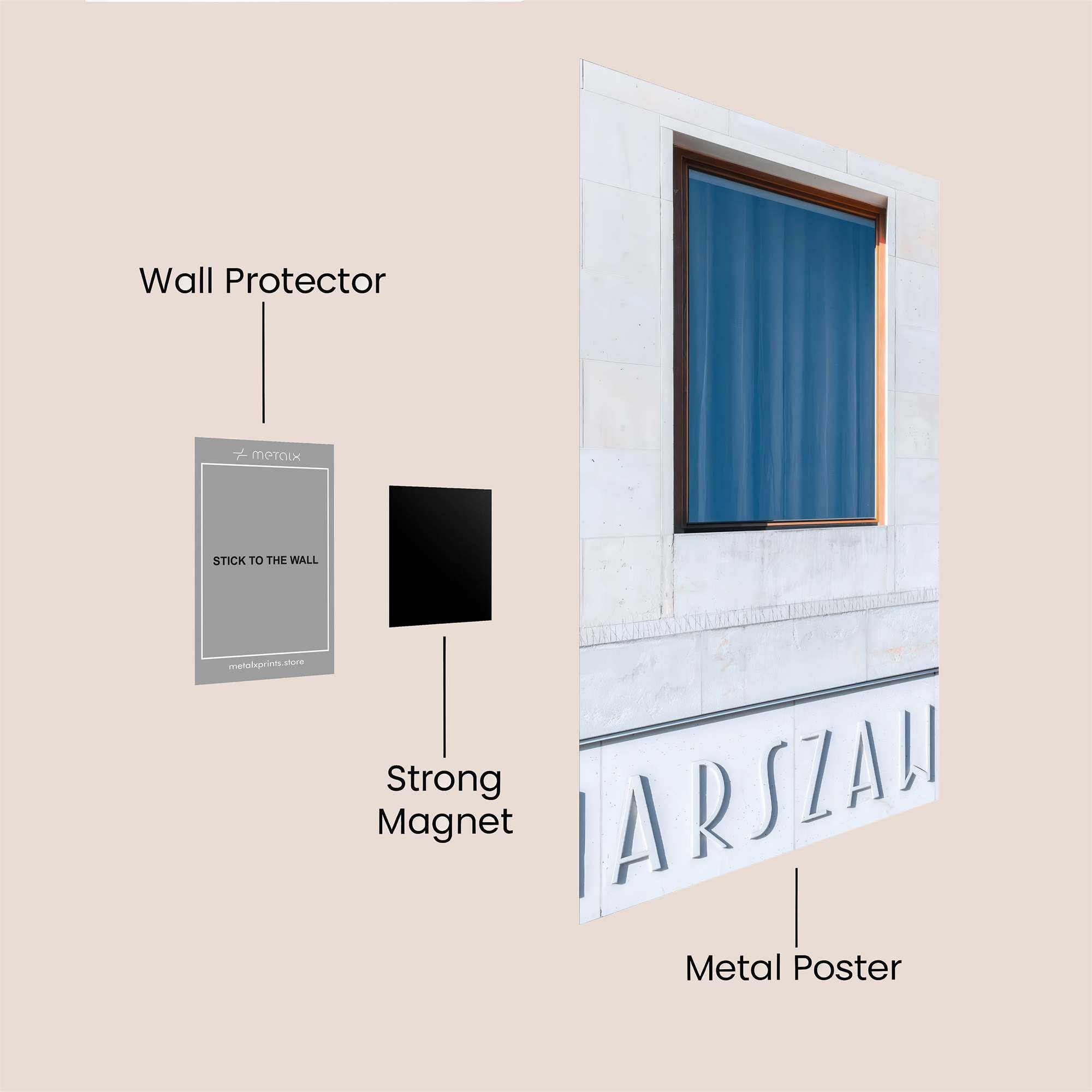Warszawa Serene Safe Wall Magnetic / M