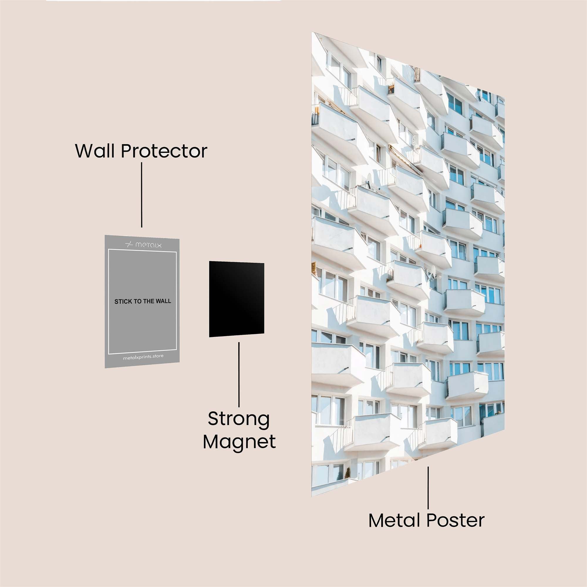 Architectural Whimsy Safe Wall Magnetic / M