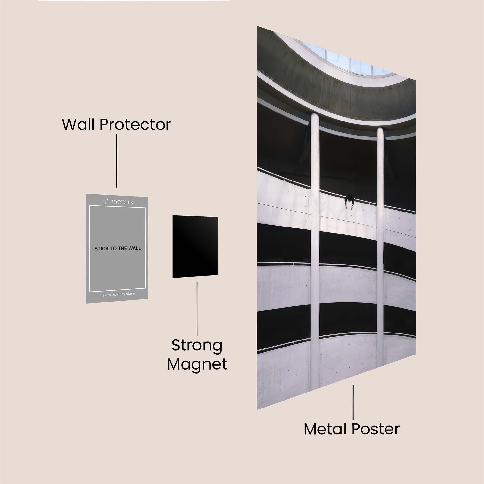 Stairway Serenity Safe Wall Magnetic / M