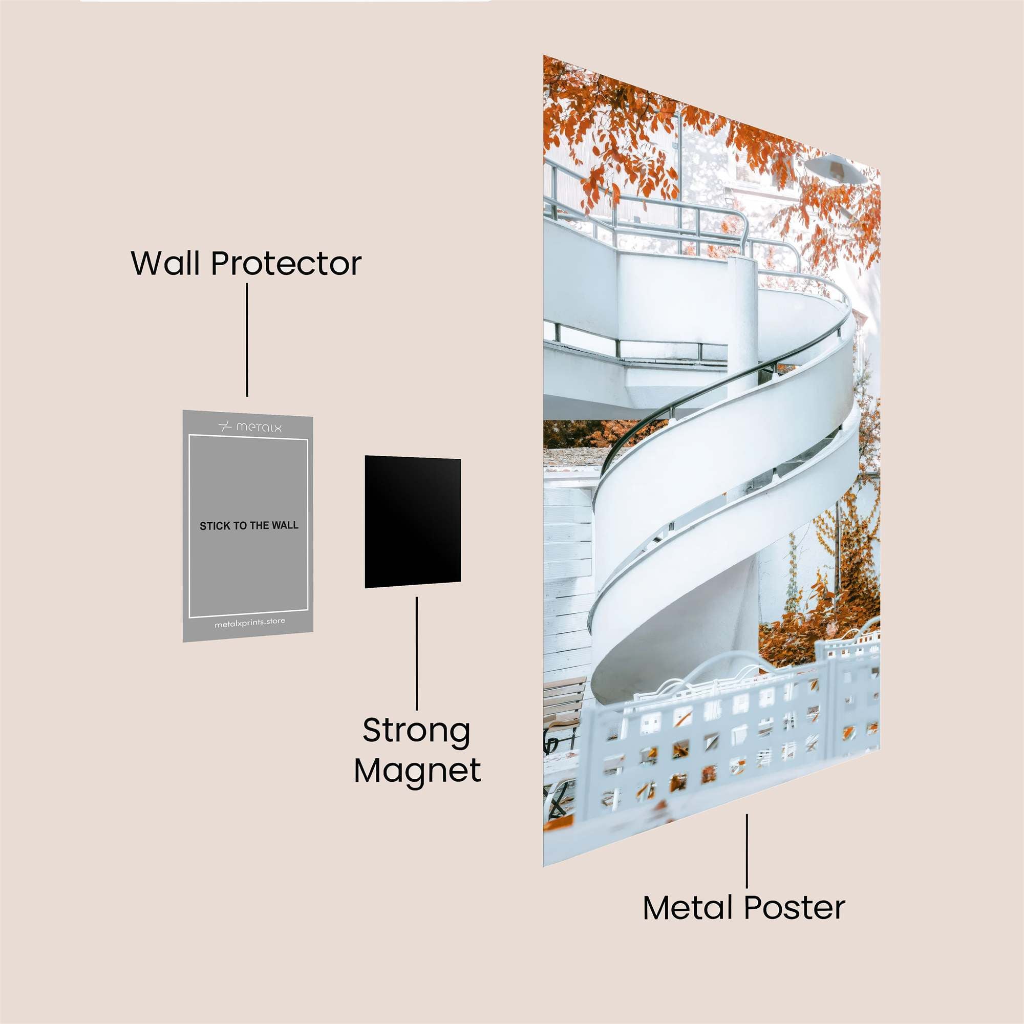 Spiral Serenity Safe Wall Magnetic / M