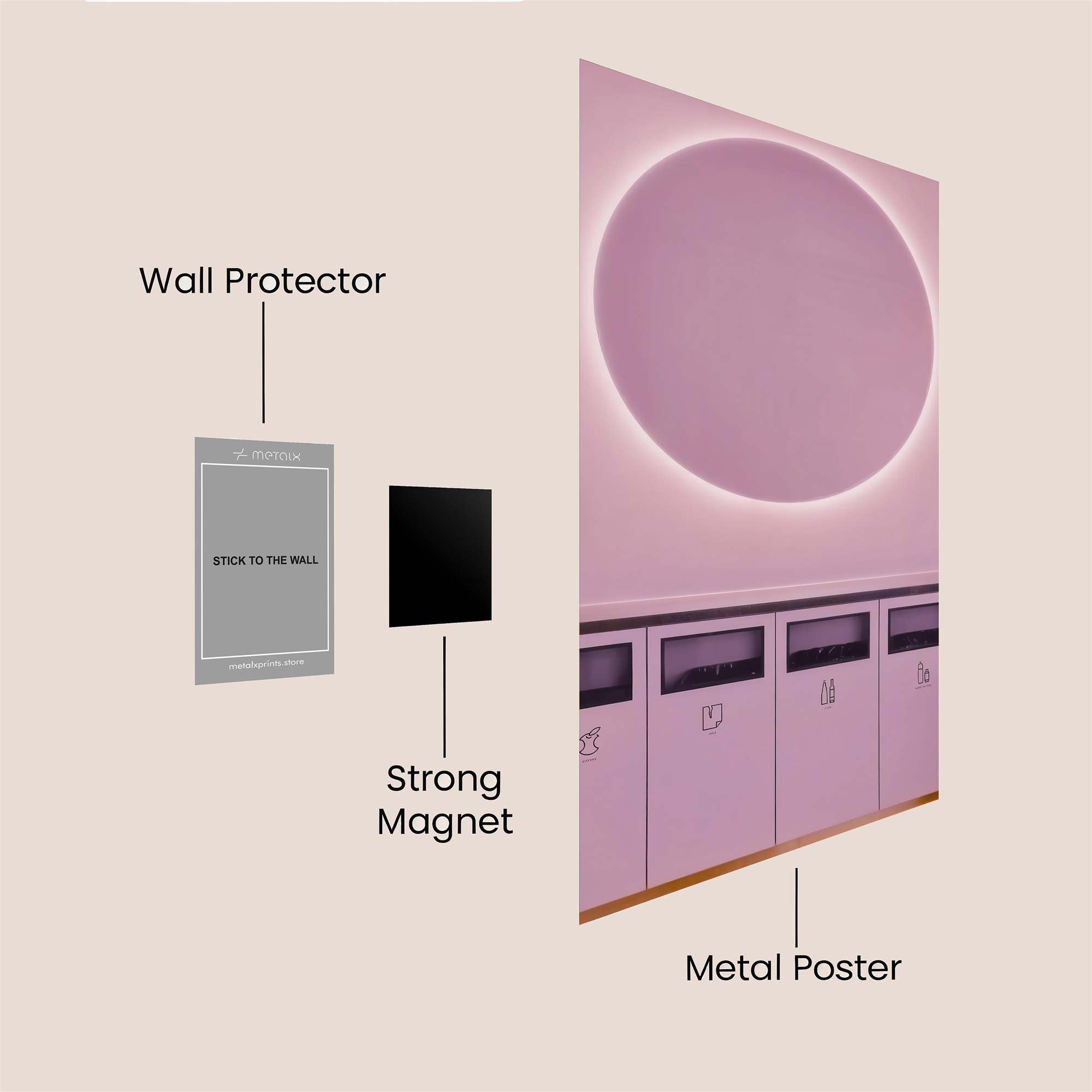 Moonlit Tranquility Safe Wall Magnetic / M