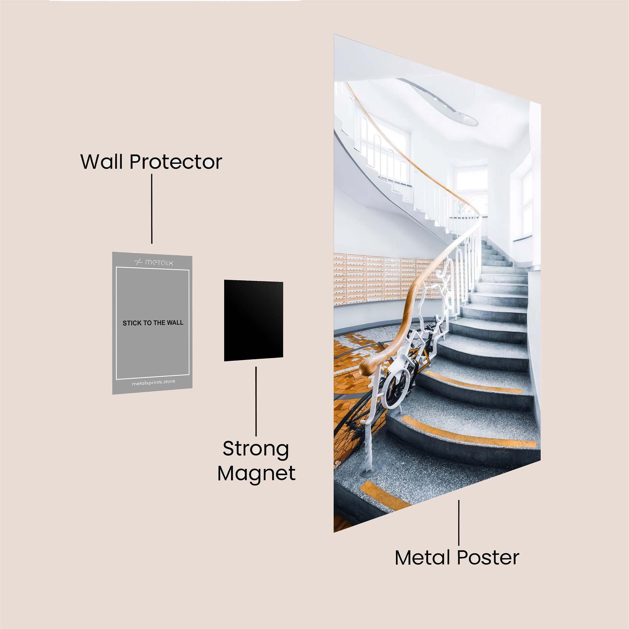 Stairway Serenity Safe Wall Magnetic / M