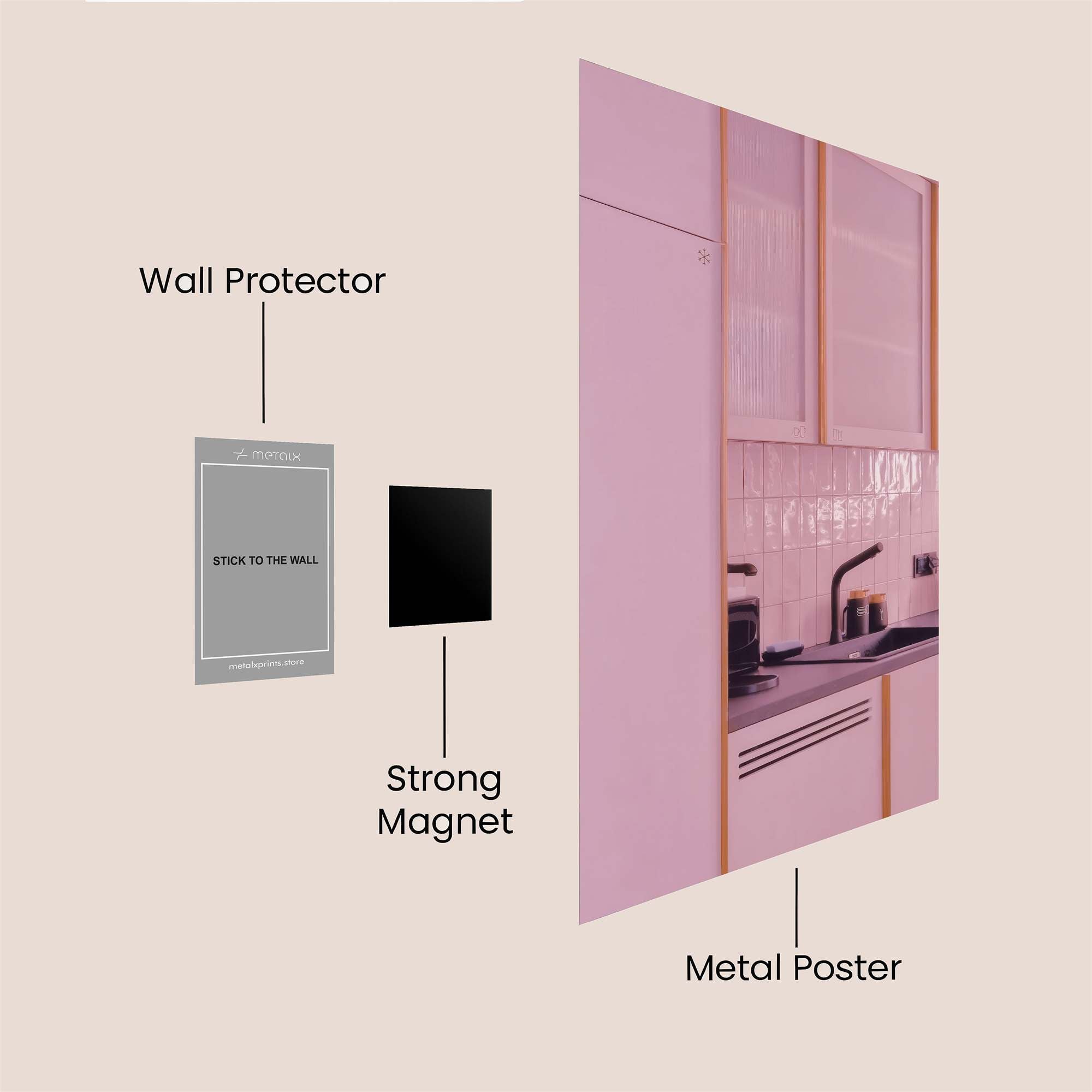 KitchenWhimsy Safe Wall Magnetic / M