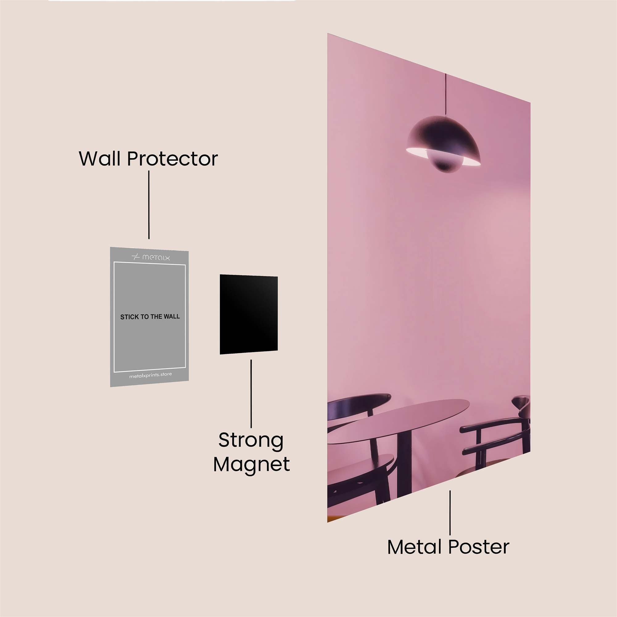 Zigzag Elegance Safe Wall Magnetic / M