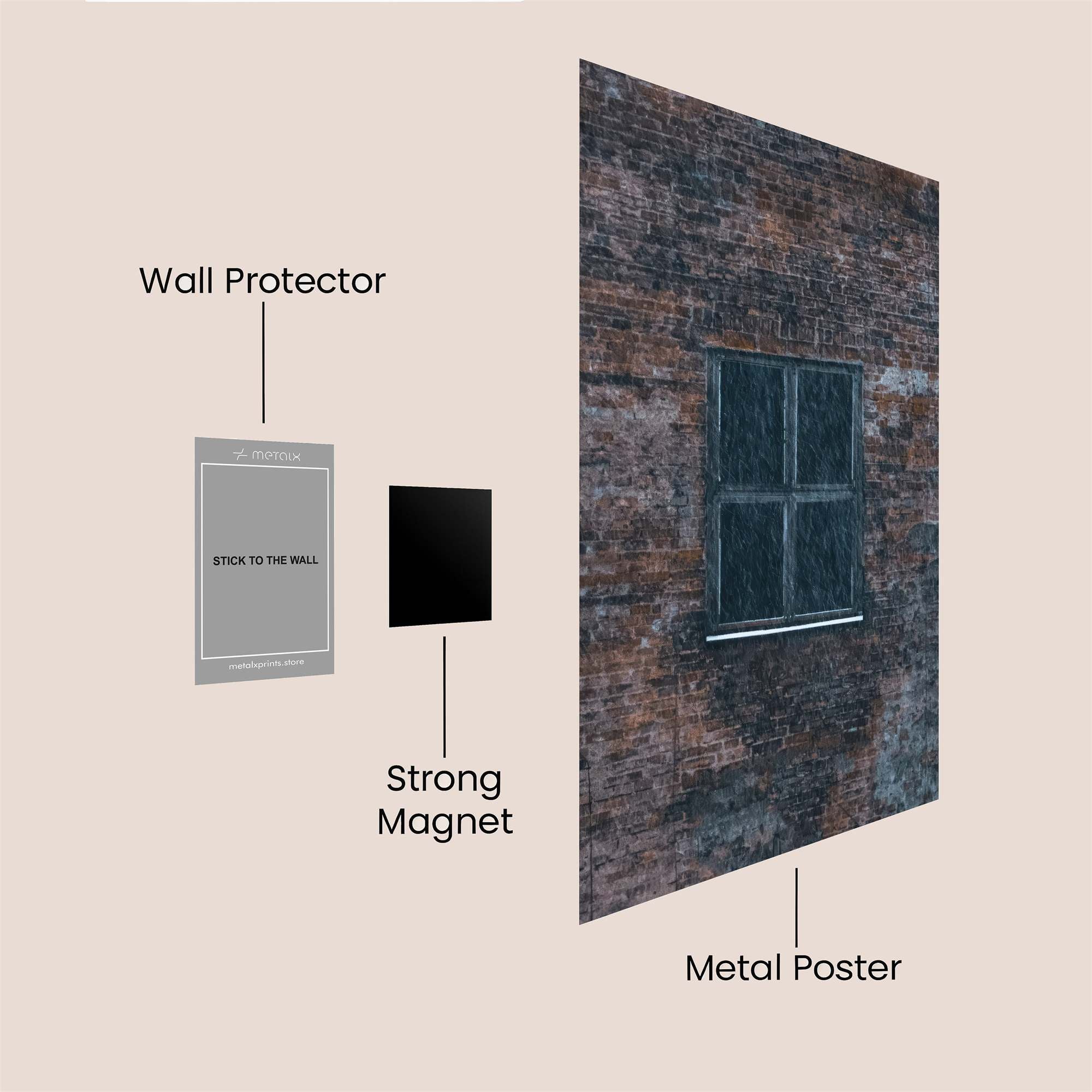 Window Melancholy Safe Wall Magnetic / M