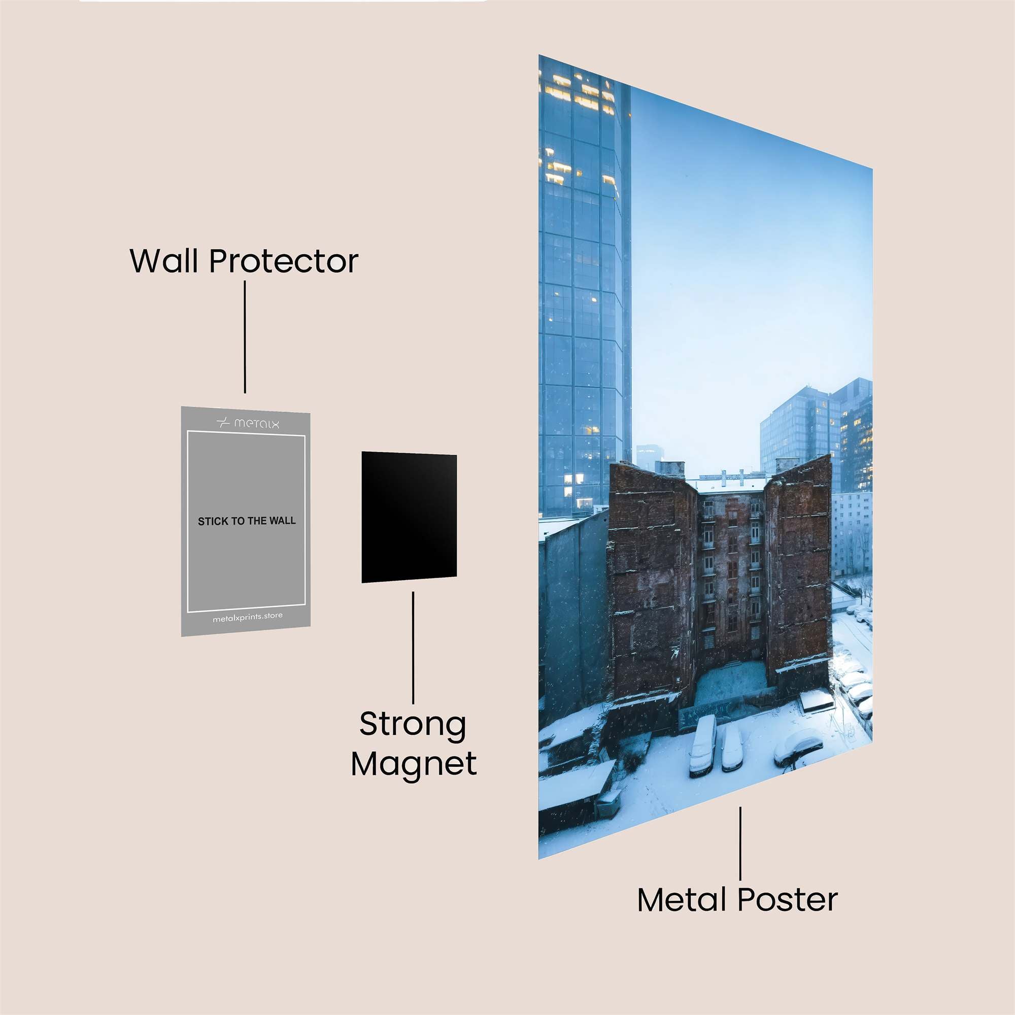 Urban Solitude Safe Wall Magnetic / M