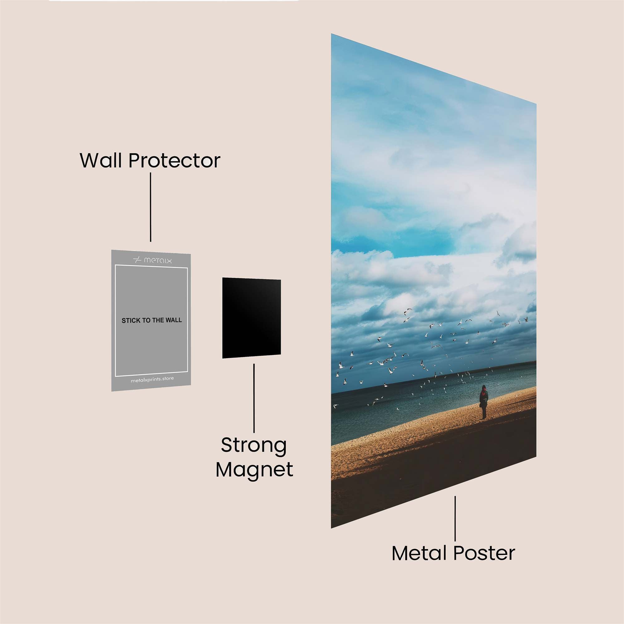 Solitude Serenity Safe Wall Magnetic / M