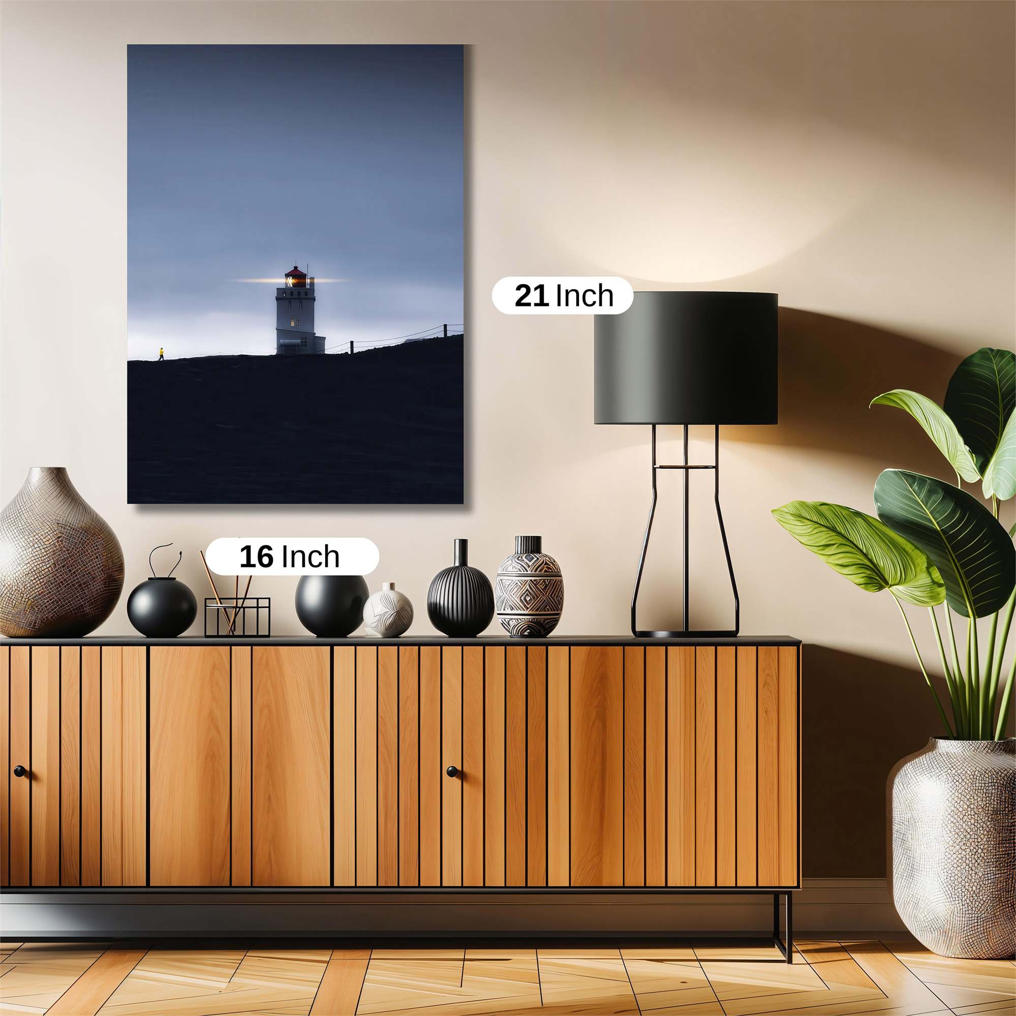 Lighthouse Solitude Safe Wall Magnetic / M