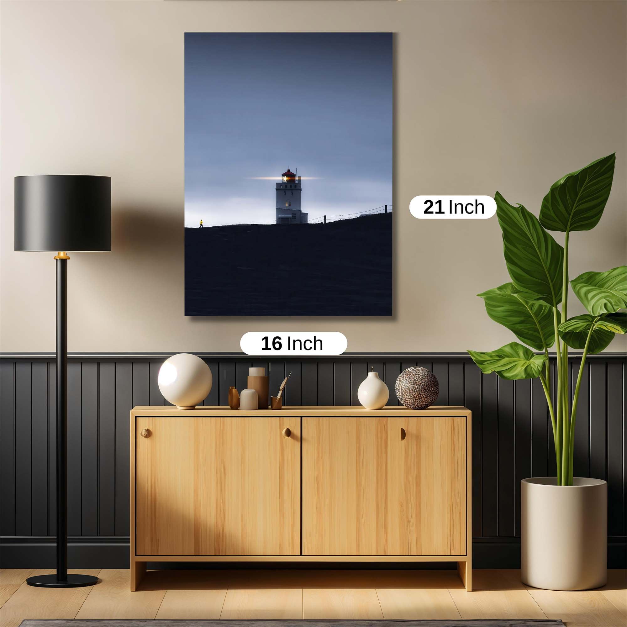 Lighthouse Solitude Safe Wall Magnetic / M
