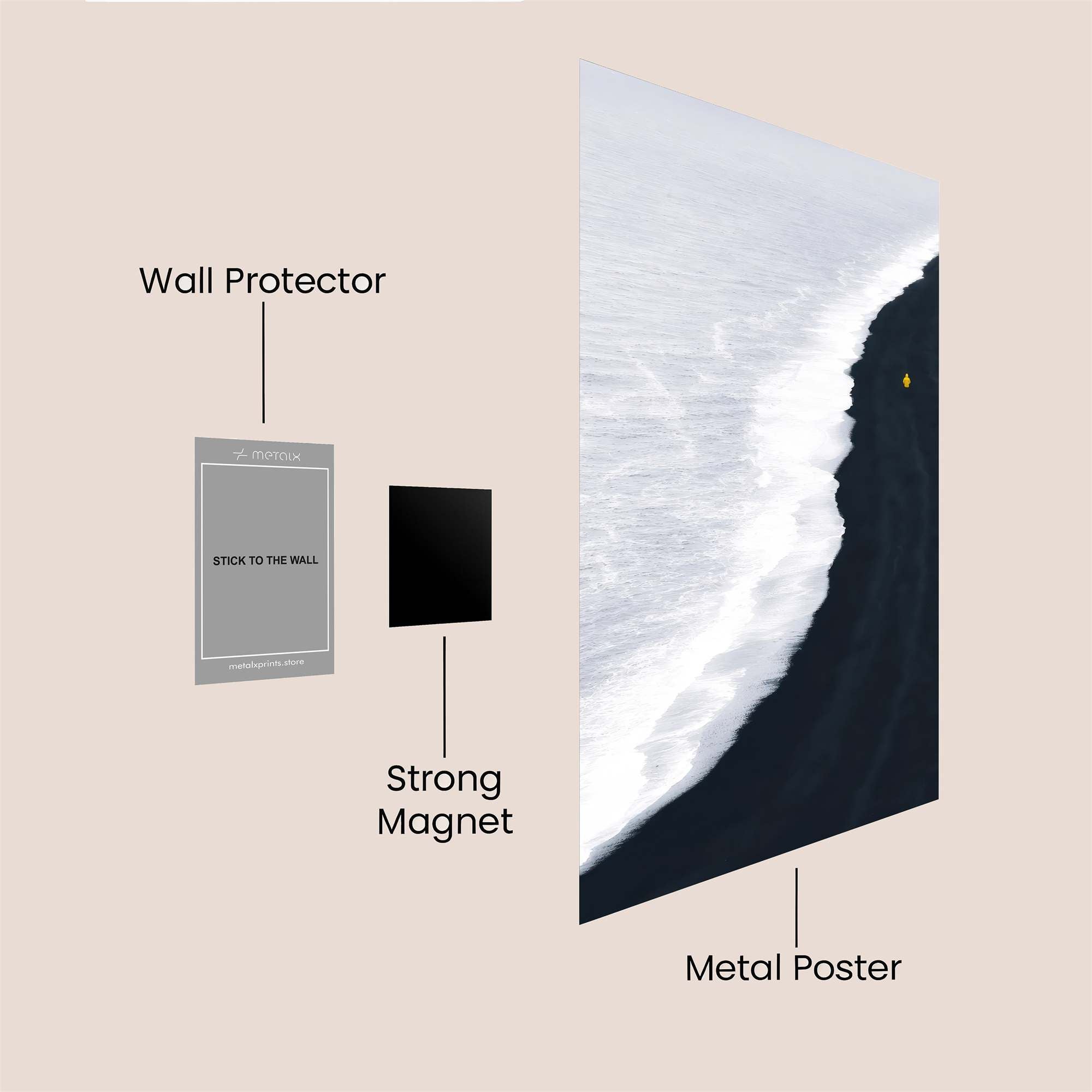 Solitude Whisper Safe Wall Magnetic / M