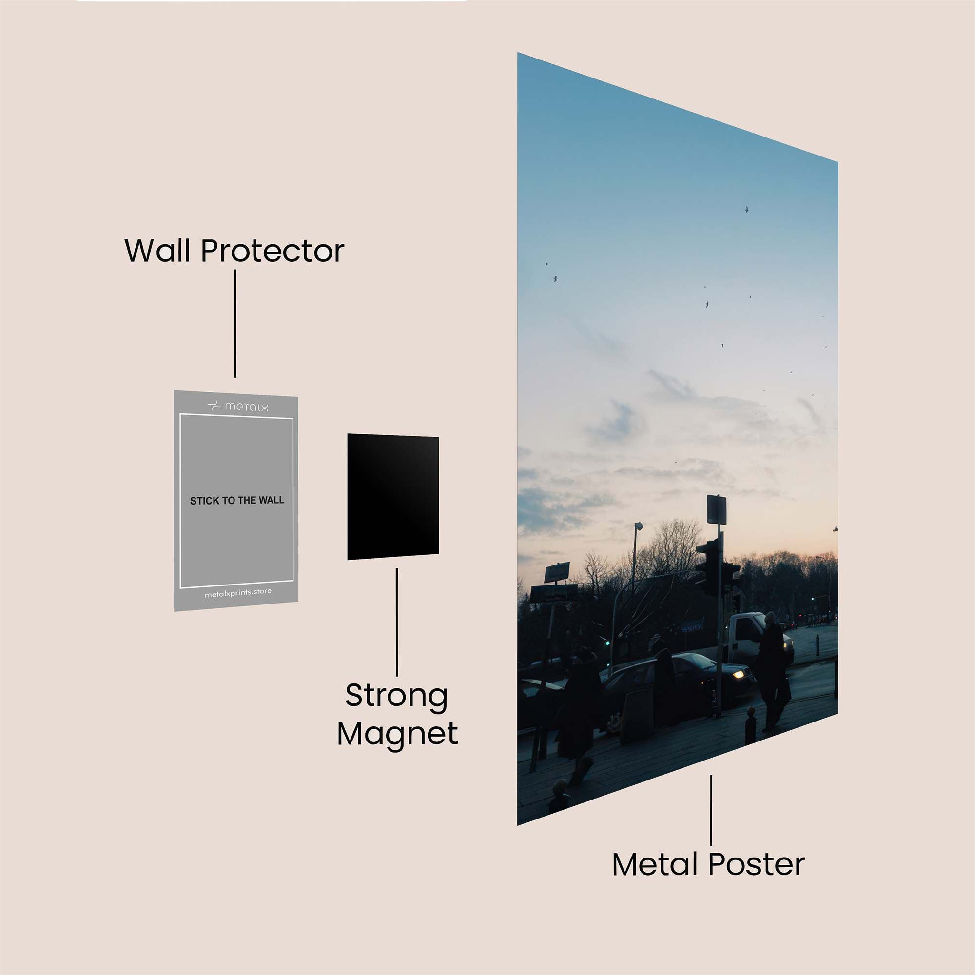City Twilight Safe Wall Magnetic / M