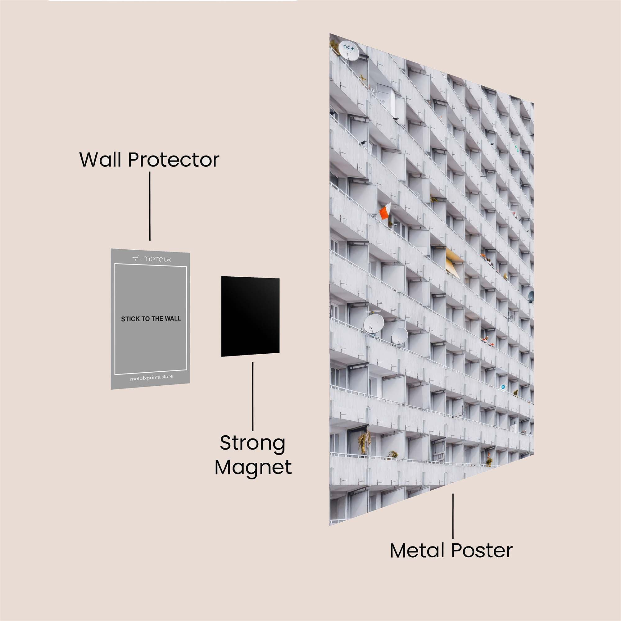 Apartment Monotony Safe Wall Magnetic / M
