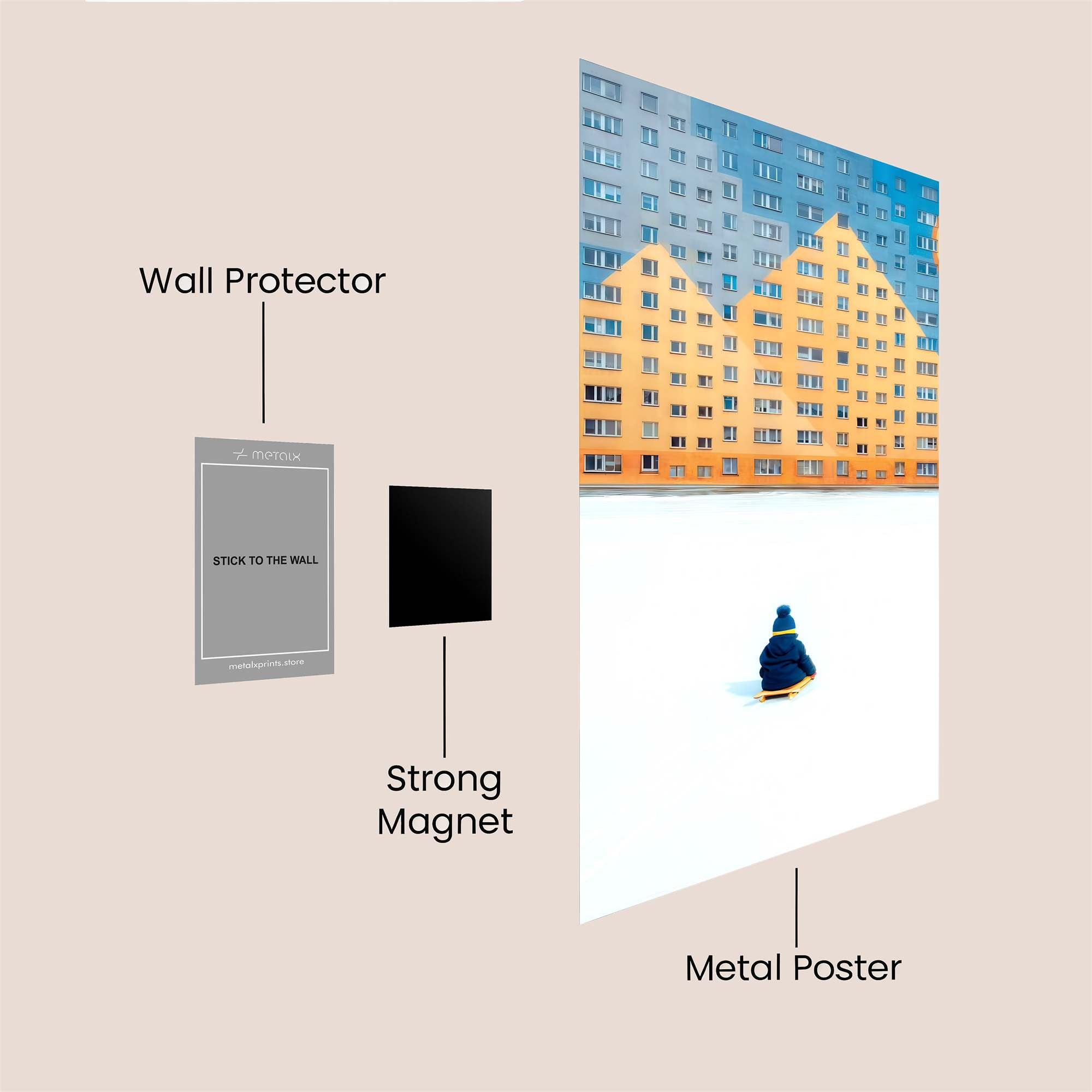 Urban Solitude Safe Wall Magnetic / M