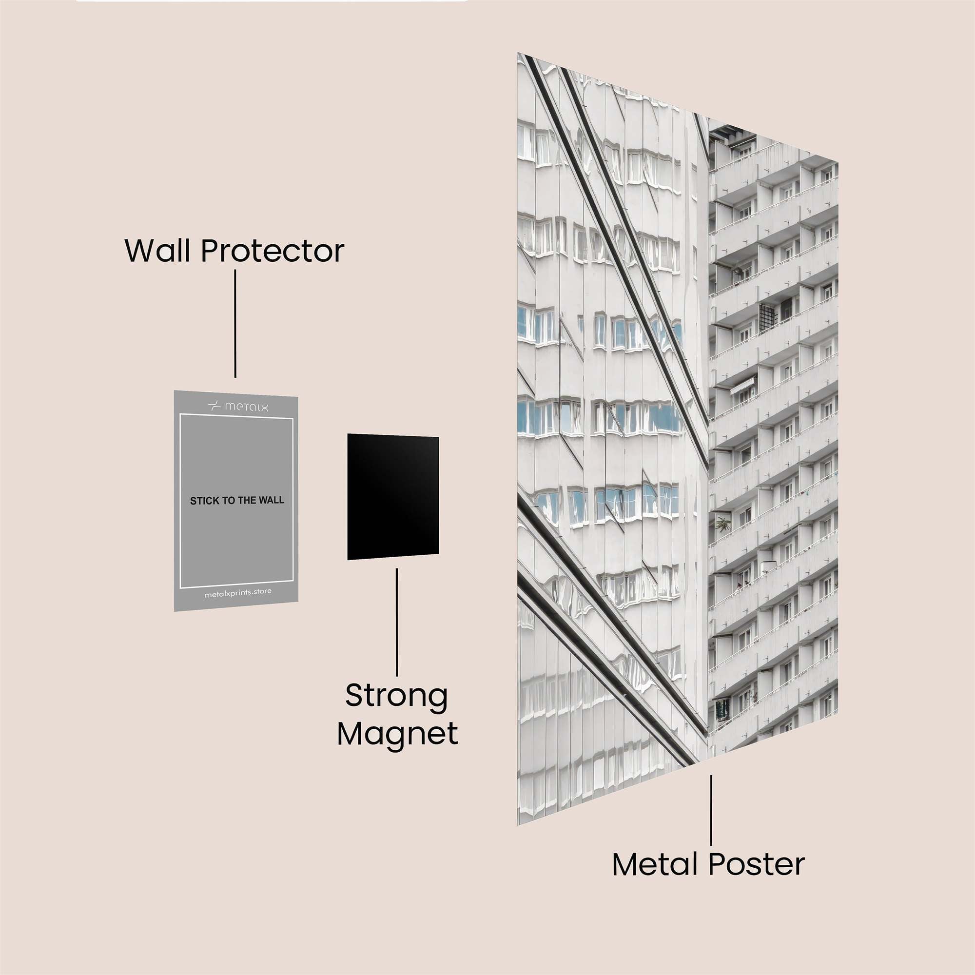 Urban Monotony Safe Wall Magnetic / M