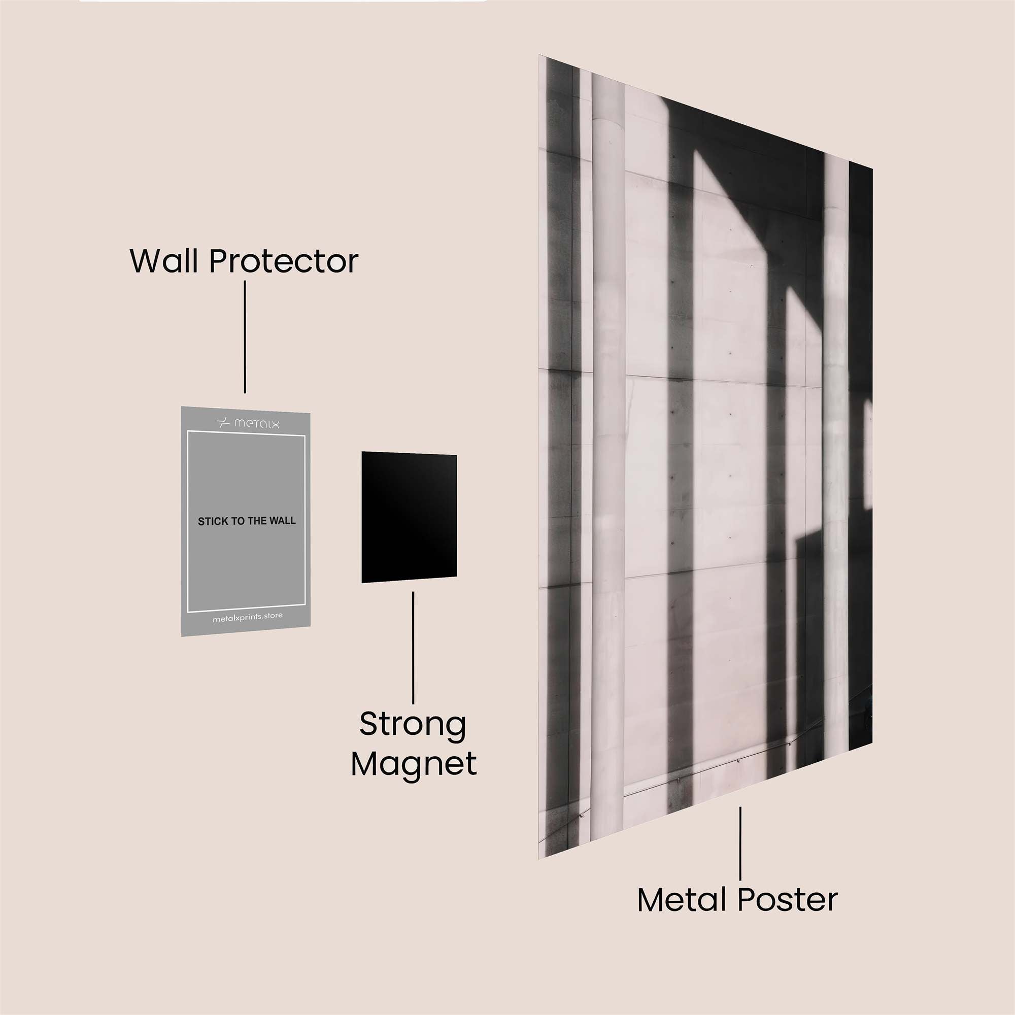 Shadowed Solitude Safe Wall Magnetic / M