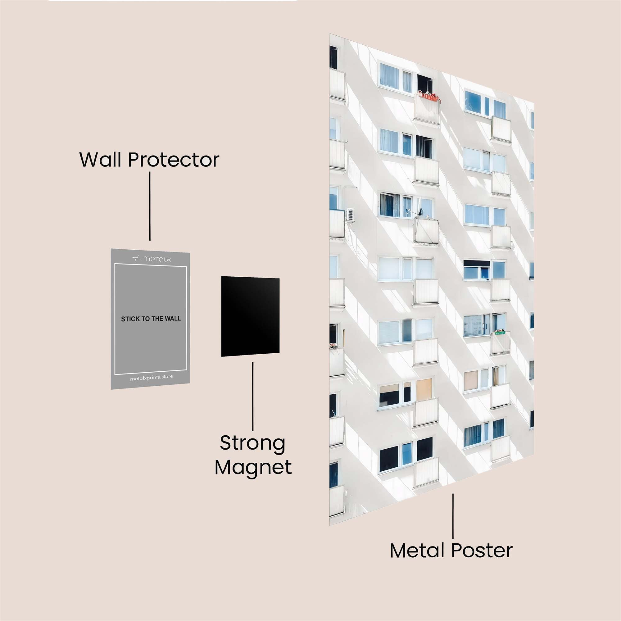 Cityscape Enigma Safe Wall Magnetic / M