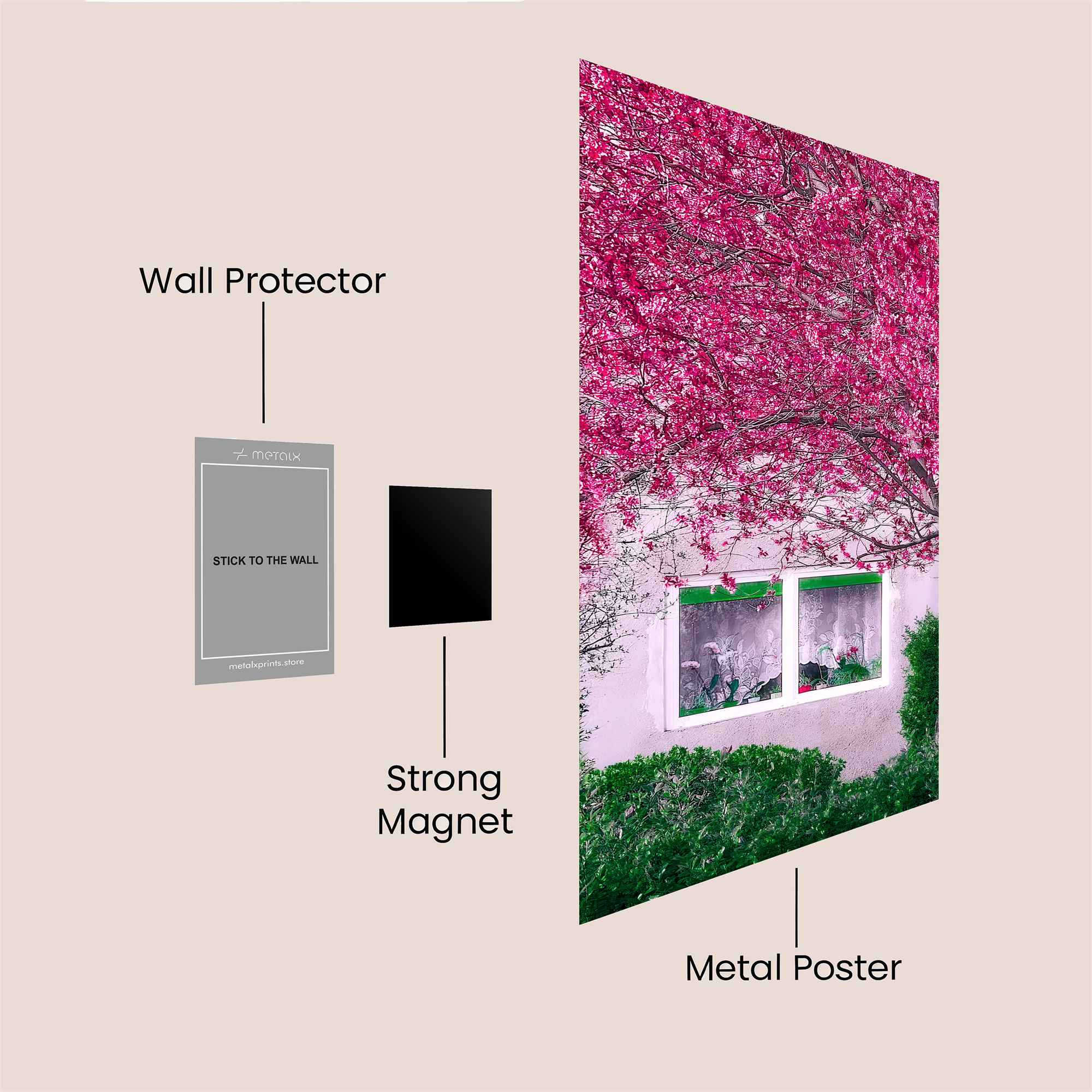 Cherry Serenity Safe Wall Magnetic / M