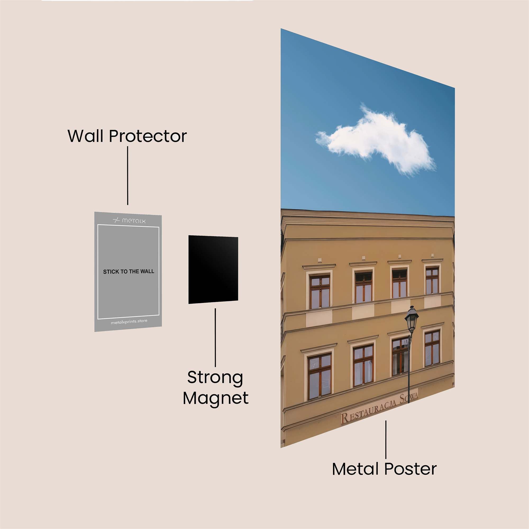 Ruler Radiance Safe Wall Magnetic / M