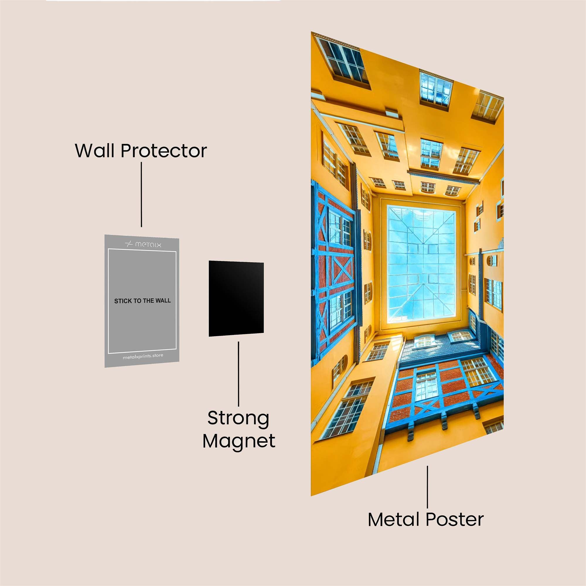 Courtyard Serenity Safe Wall Magnetic / M