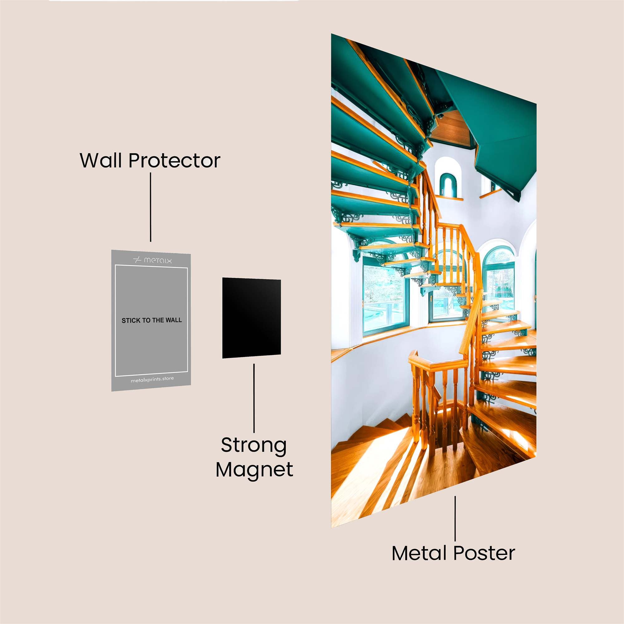 Staircase Serenity Safe Wall Magnetic / M