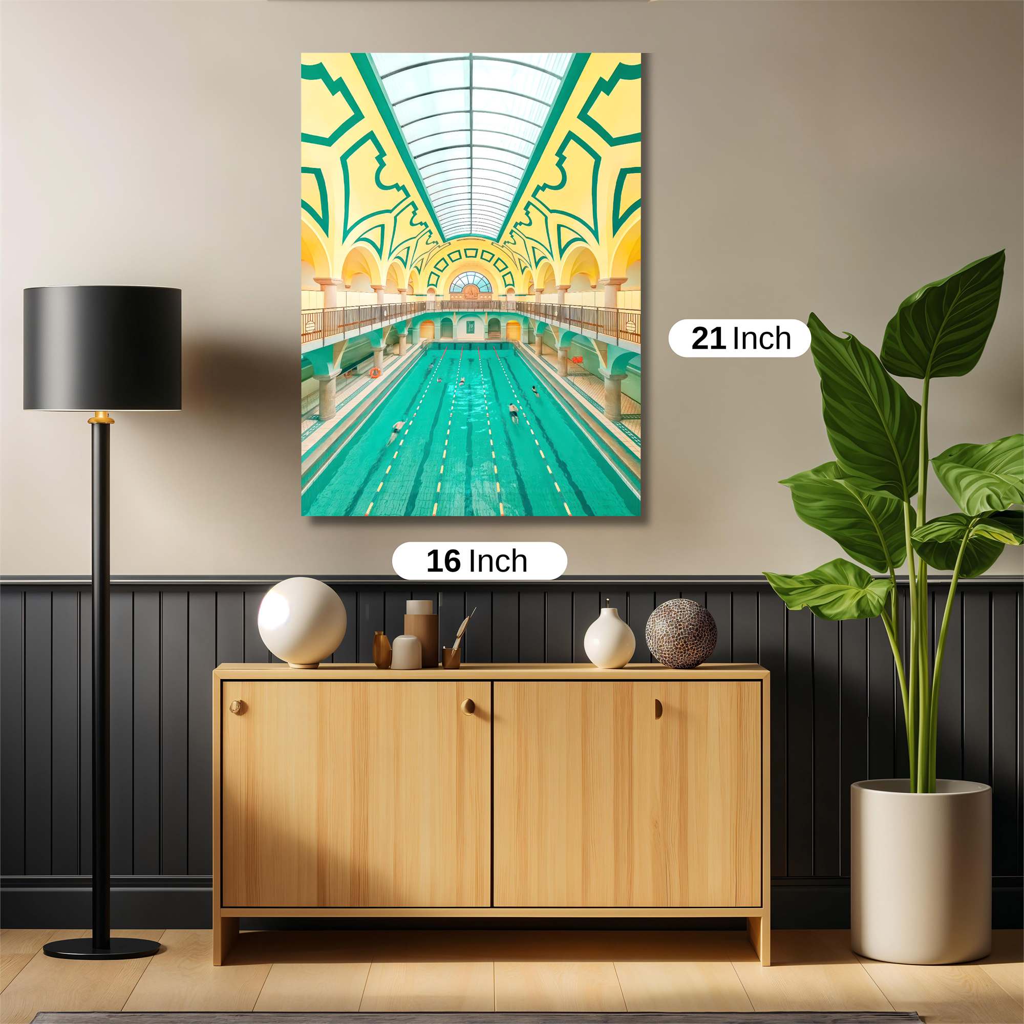 Aquatic Elegance Safe Wall Magnetic / M