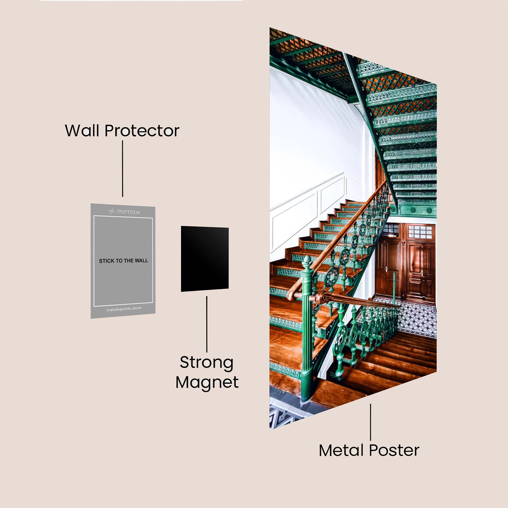 Stairway Elegance Safe Wall Magnetic / M