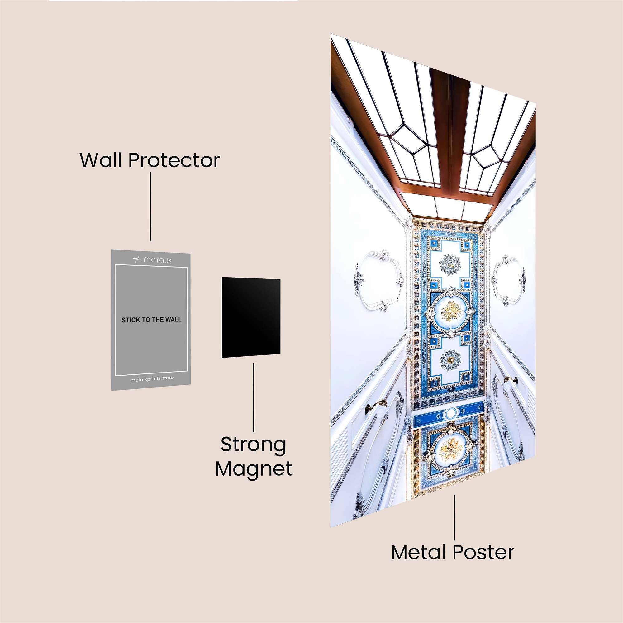 Colorful Monotony Safe Wall Magnetic / M