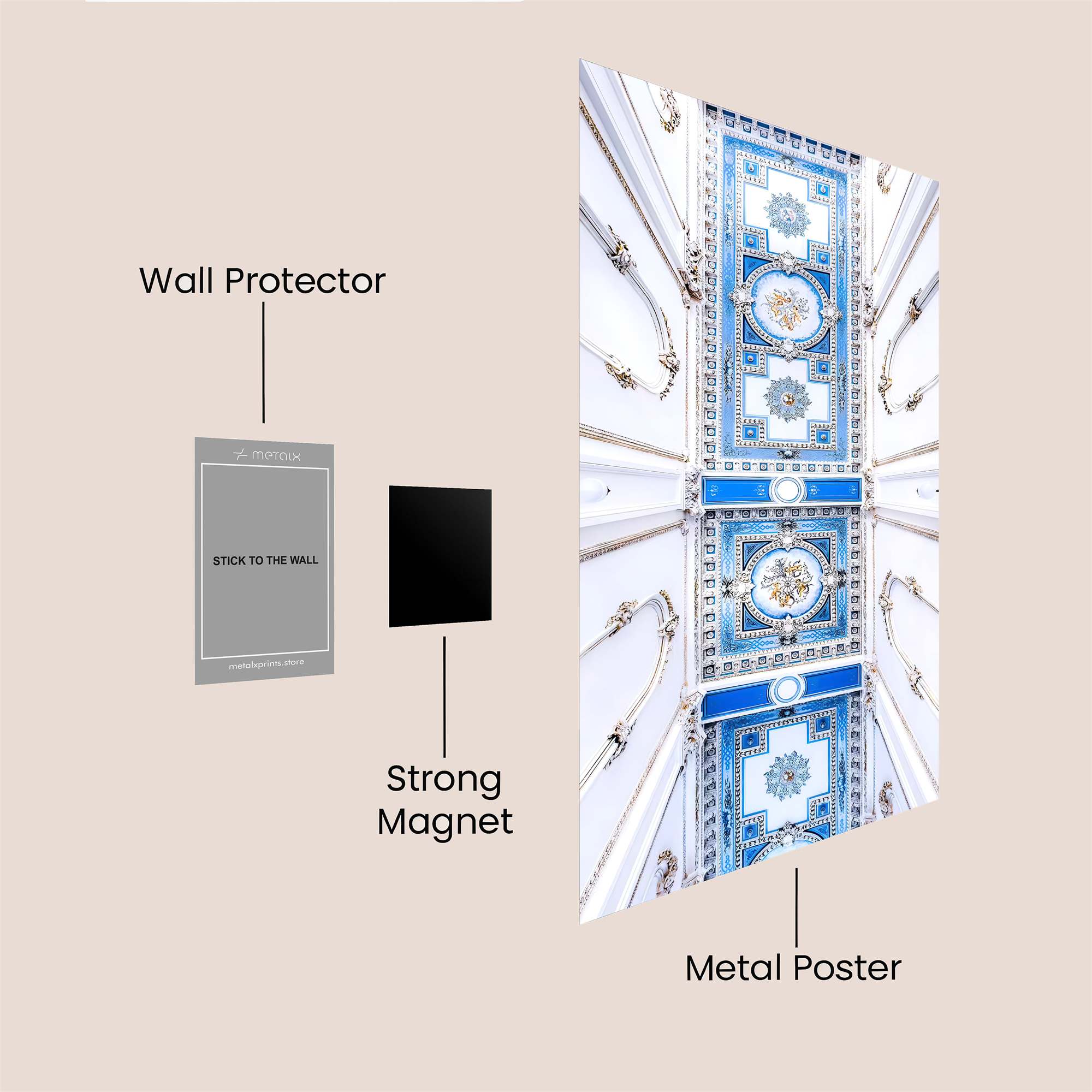 Ceiling Elegance Safe Wall Magnetic / M