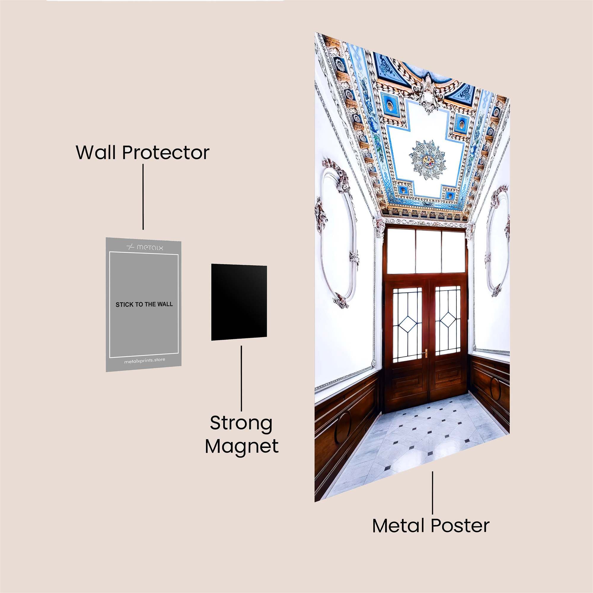 Ceiling Elegance Safe Wall Magnetic / M