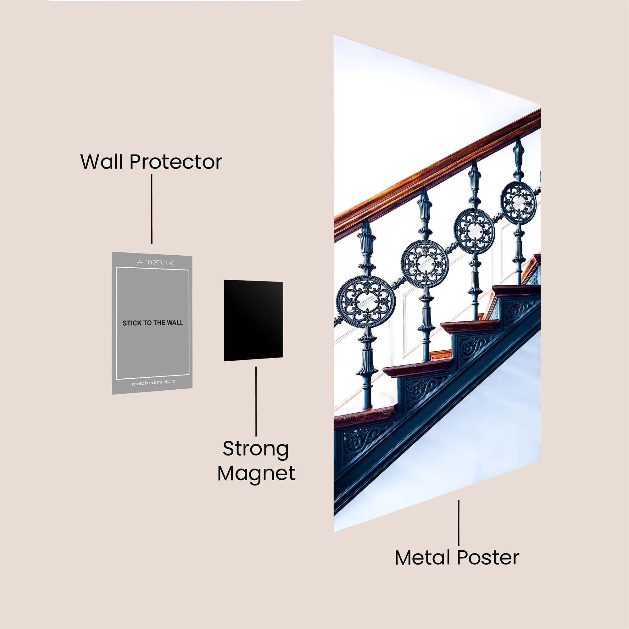 Stairway Elegance Safe Wall Magnetic / M