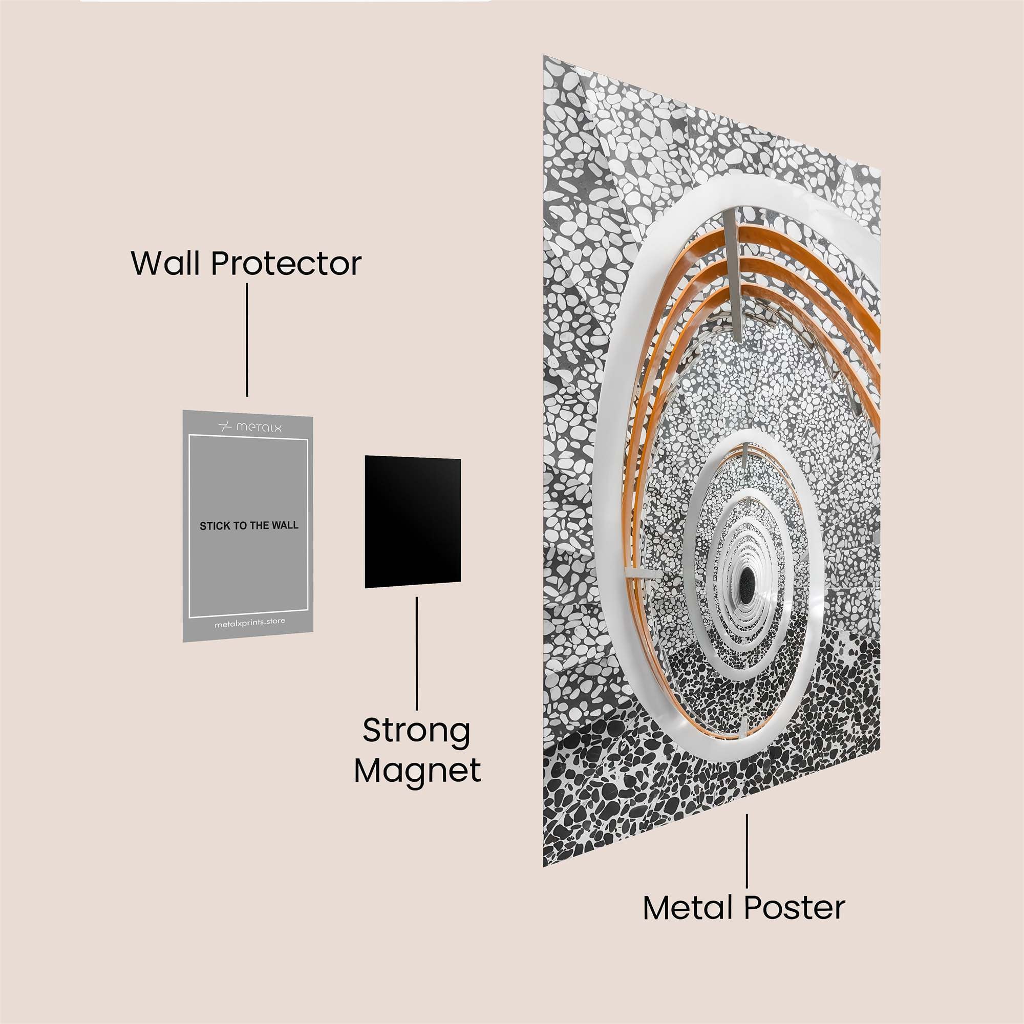 Spiral Serenity Safe Wall Magnetic / M