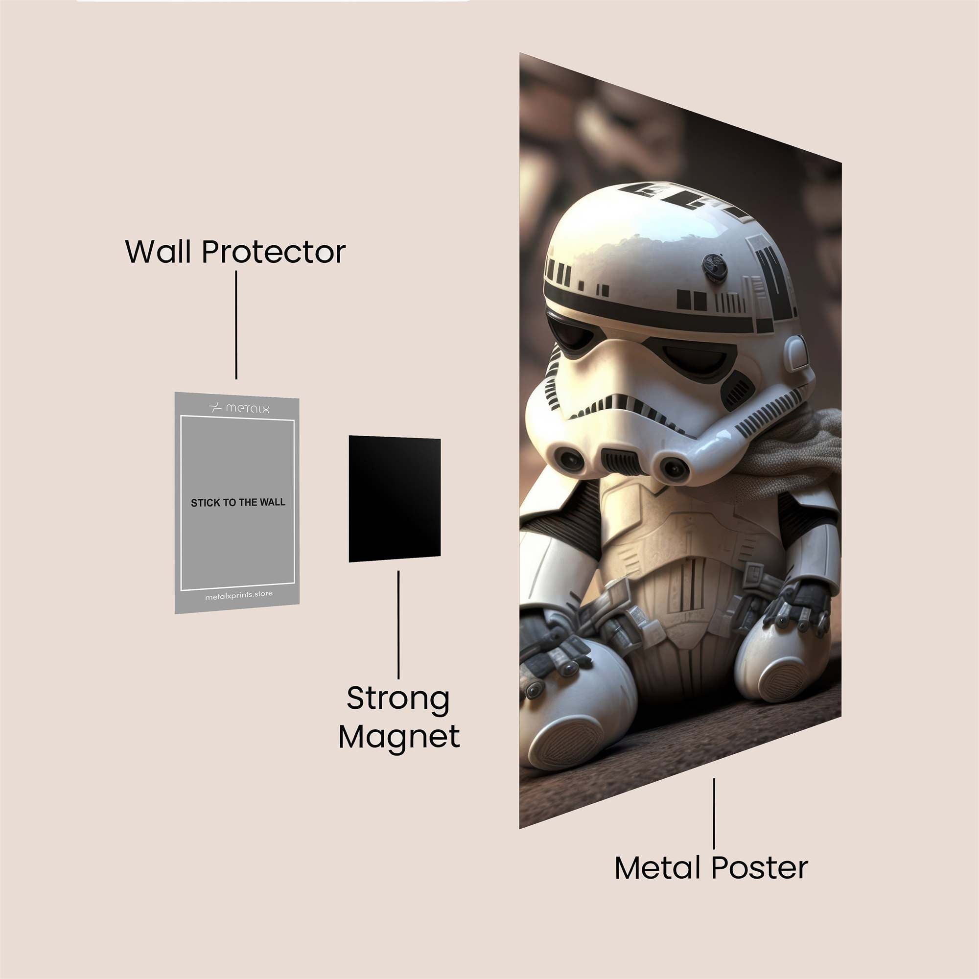 Trooper Melancholy Safe Wall Magnetic / M