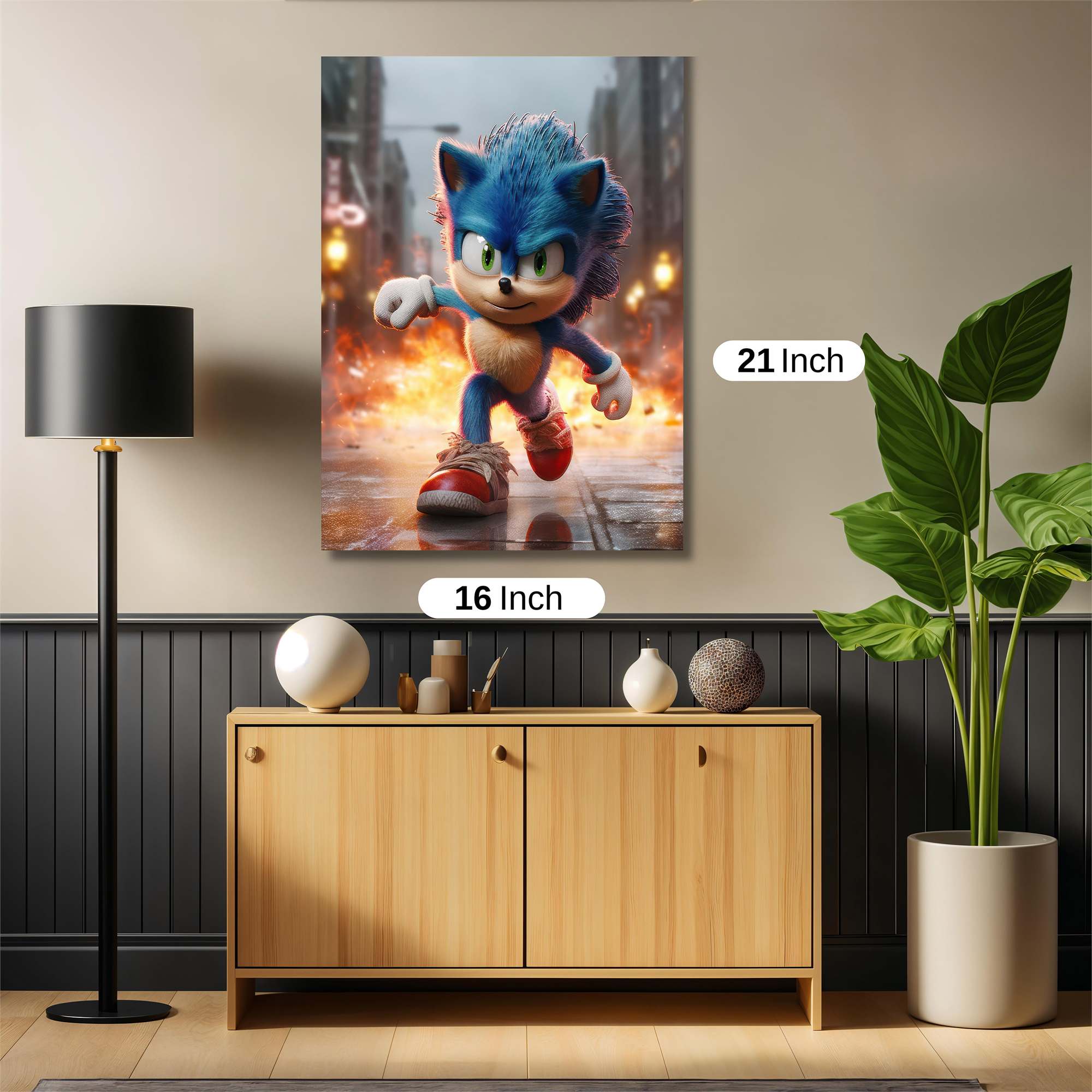 Sonic Blaze Safe Wall Magnetic / M