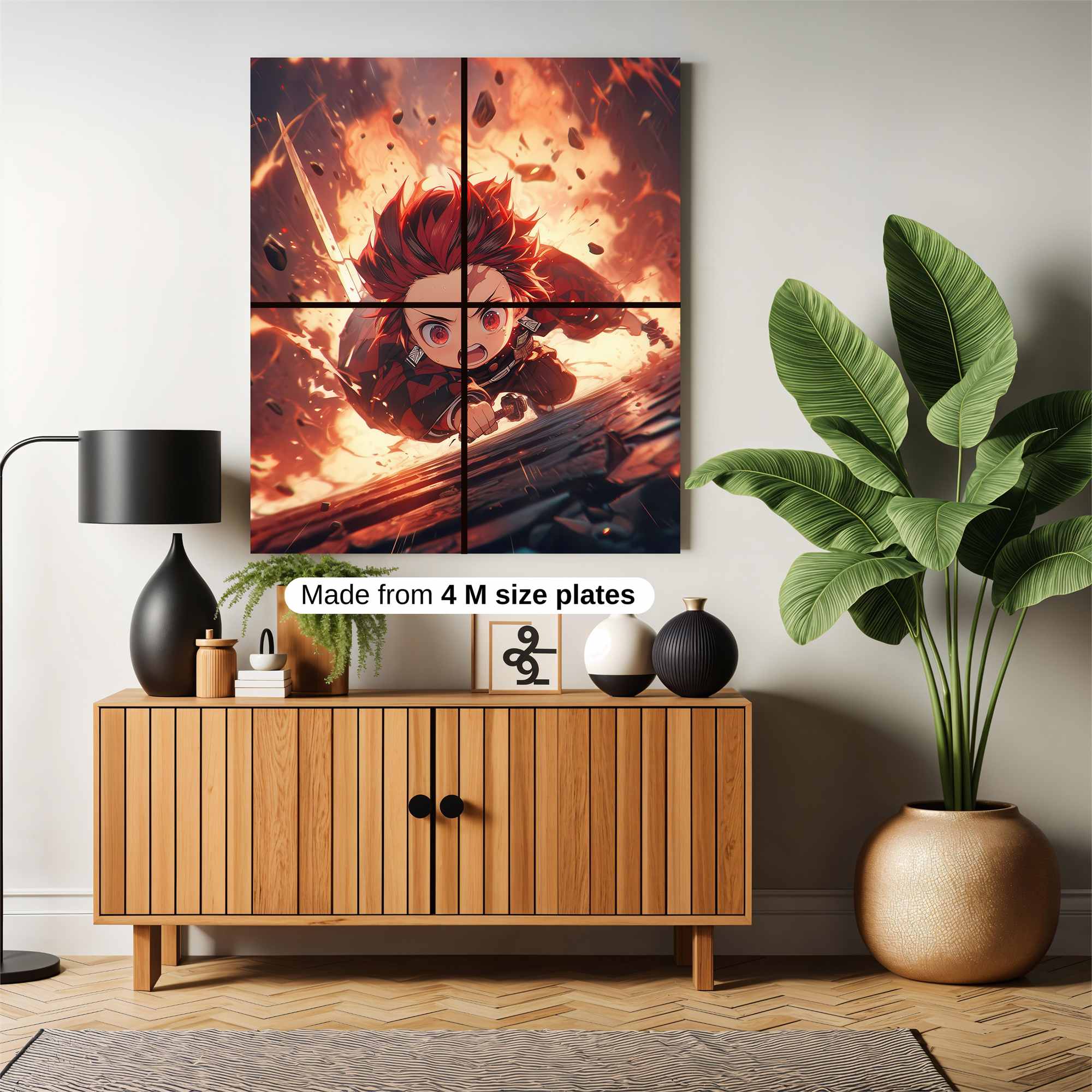 Zenitsu Fiery Safe Wall Magnetic / M