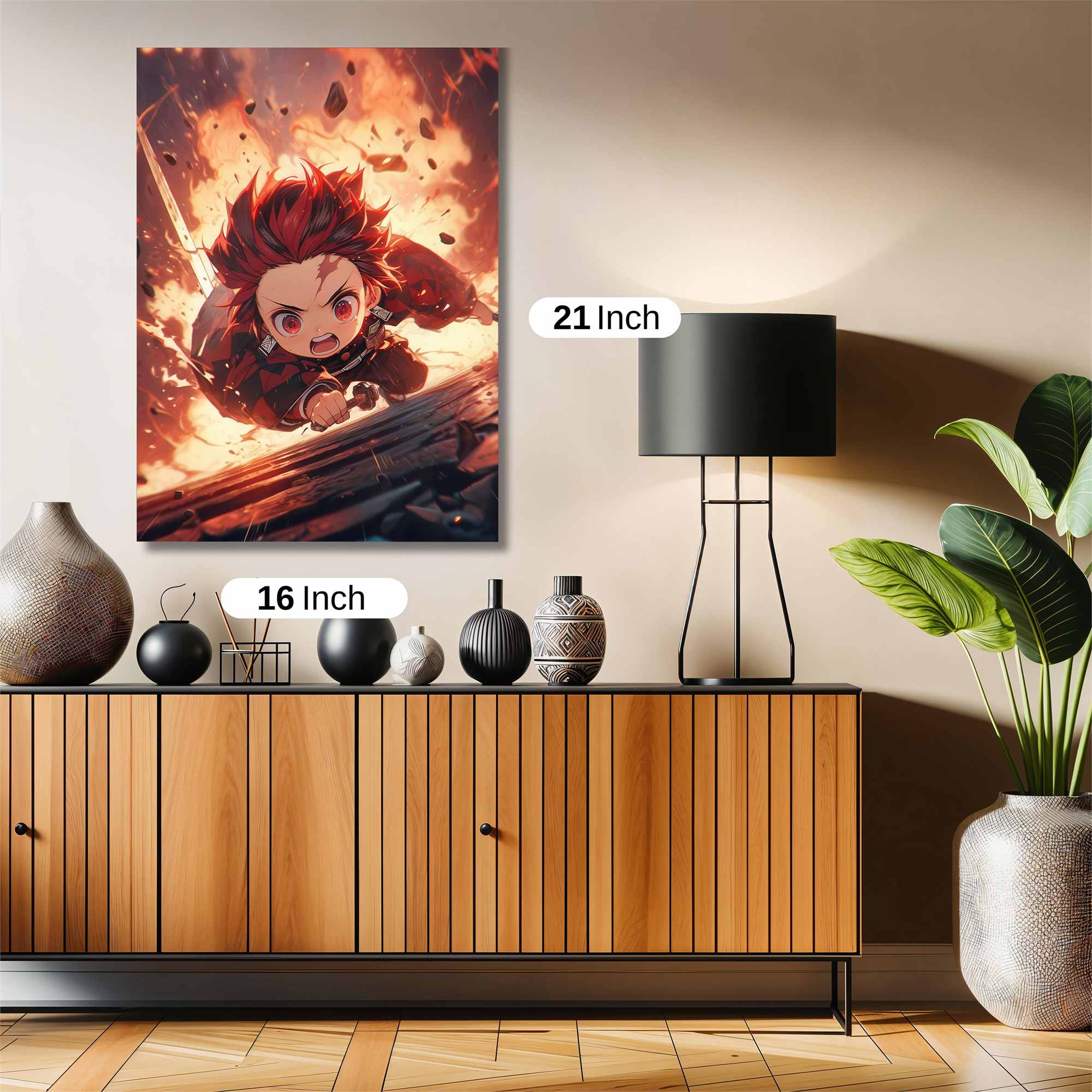 Zenitsu Fiery Safe Wall Magnetic / M