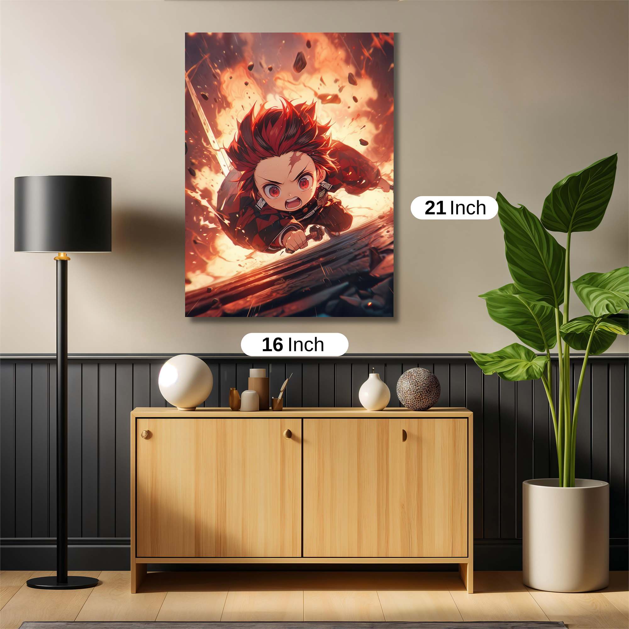 Zenitsu Fiery Safe Wall Magnetic / M