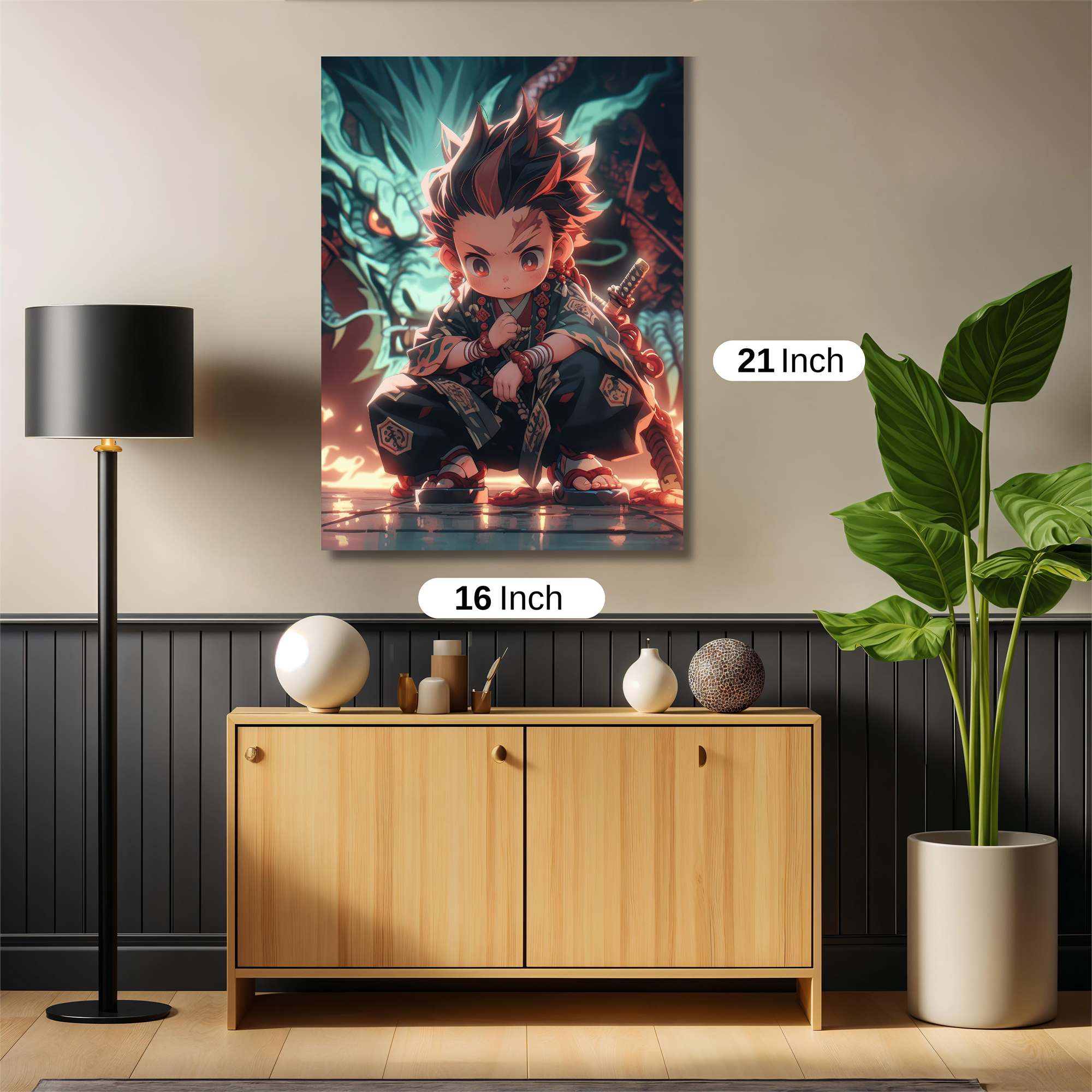 Tanjiro Fierce Safe Wall Magnetic / M