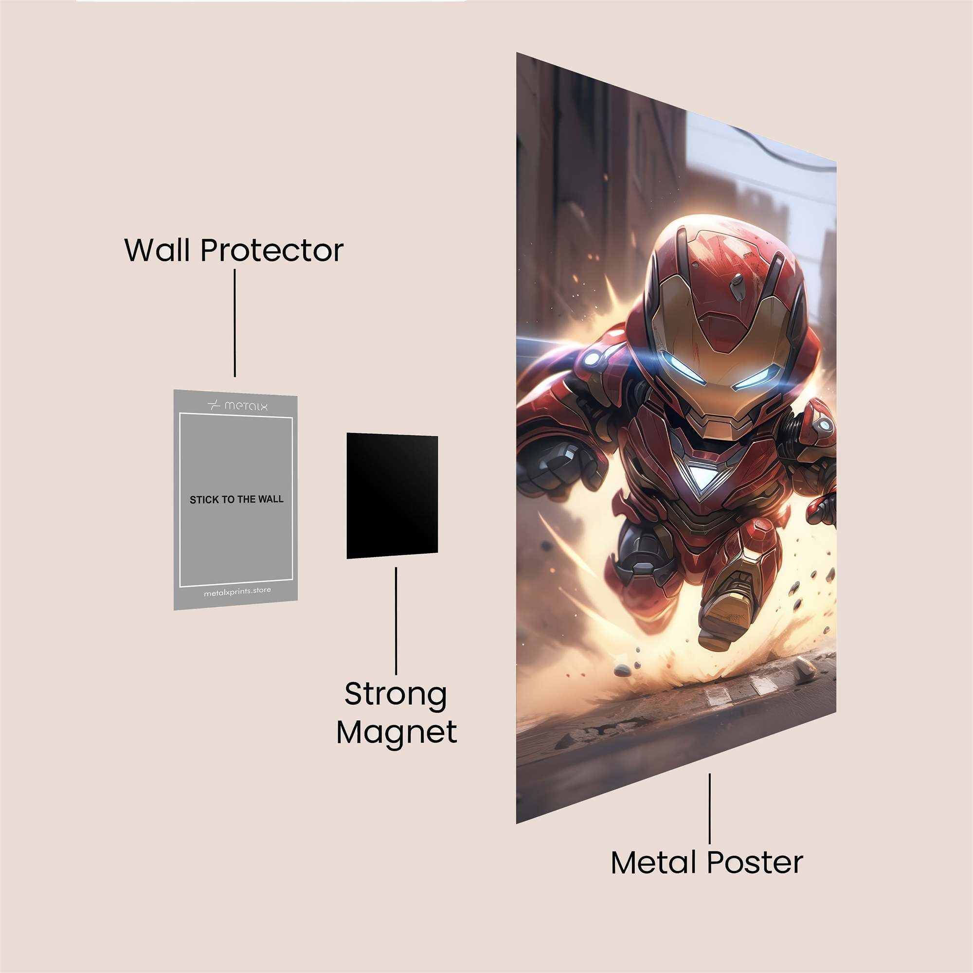 Iron Might Safe Wall Magnetic / M