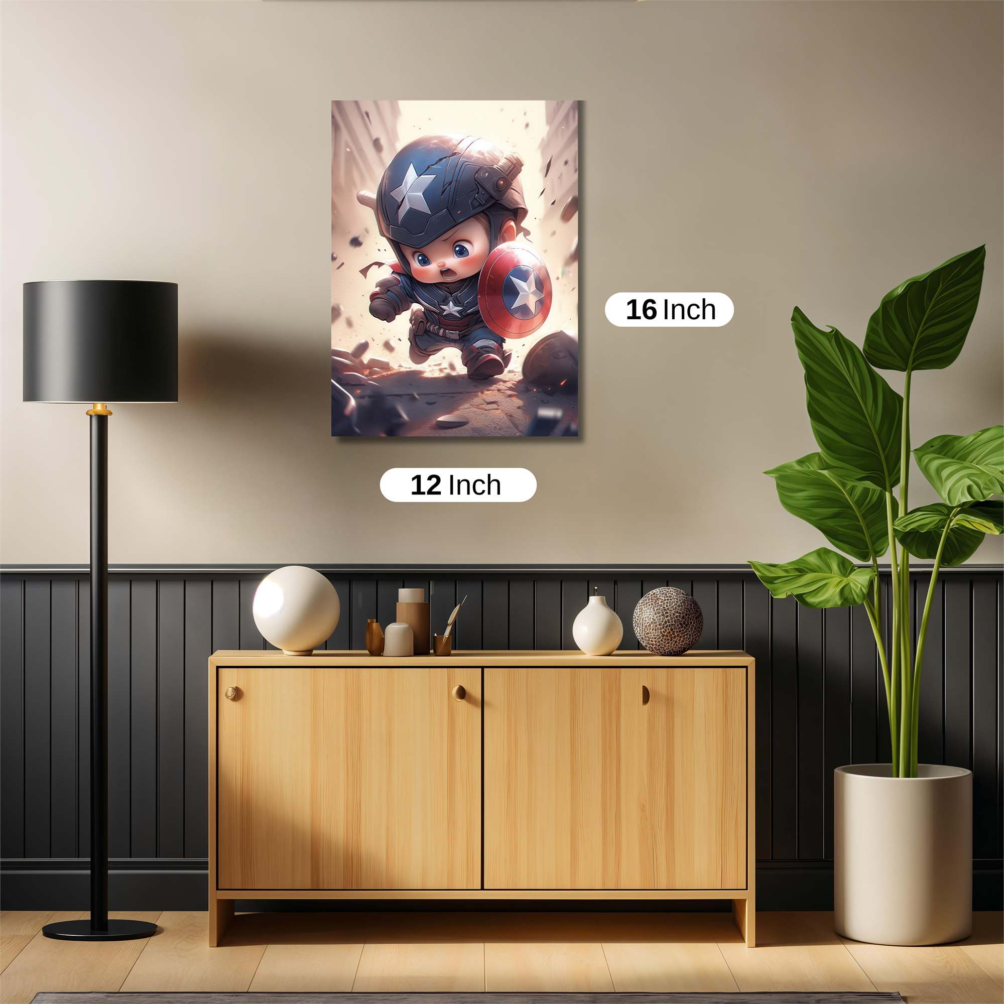 Captain Courage Safe Wall Magnetic / M