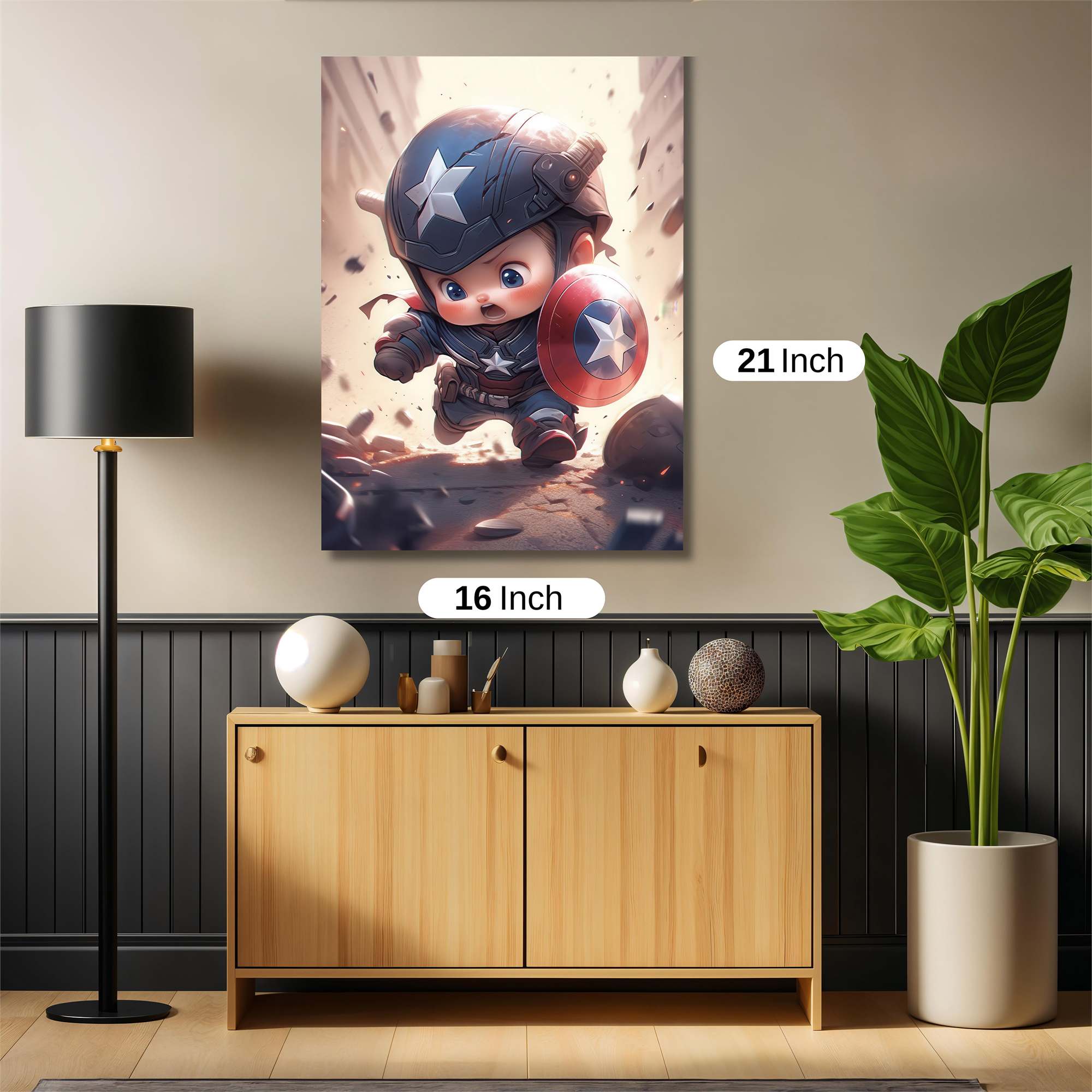 Captain Courage Safe Wall Magnetic / M