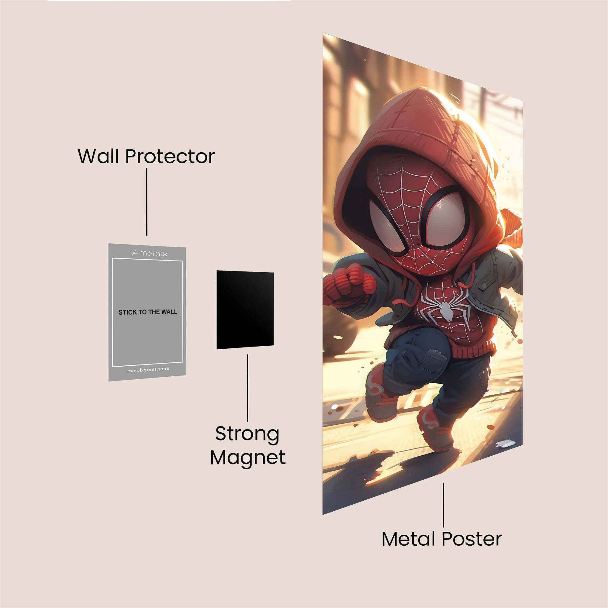 Spider-Tot Joyful Safe Wall Magnetic / M