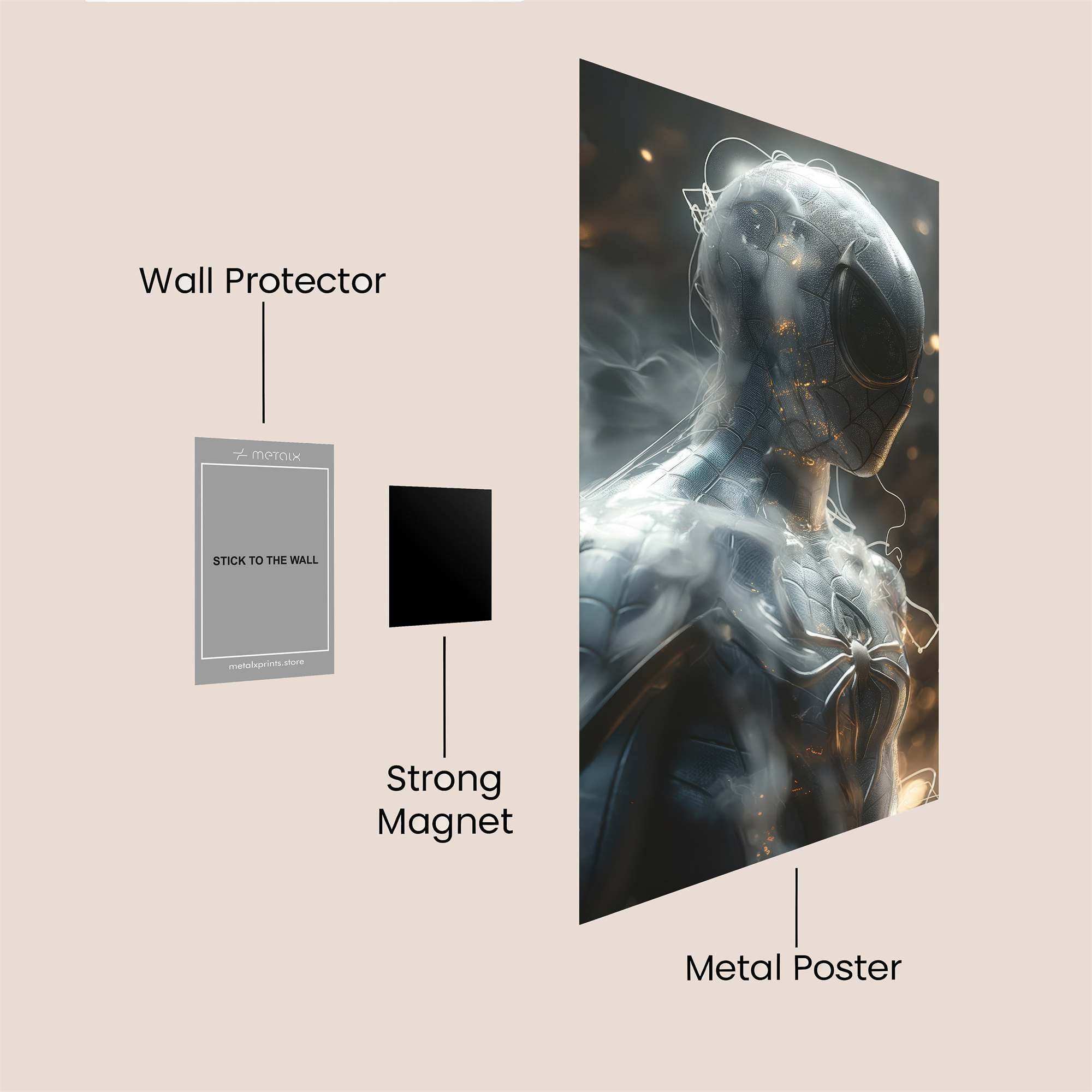 Deadpool Melancholy Safe Wall Magnetic / M