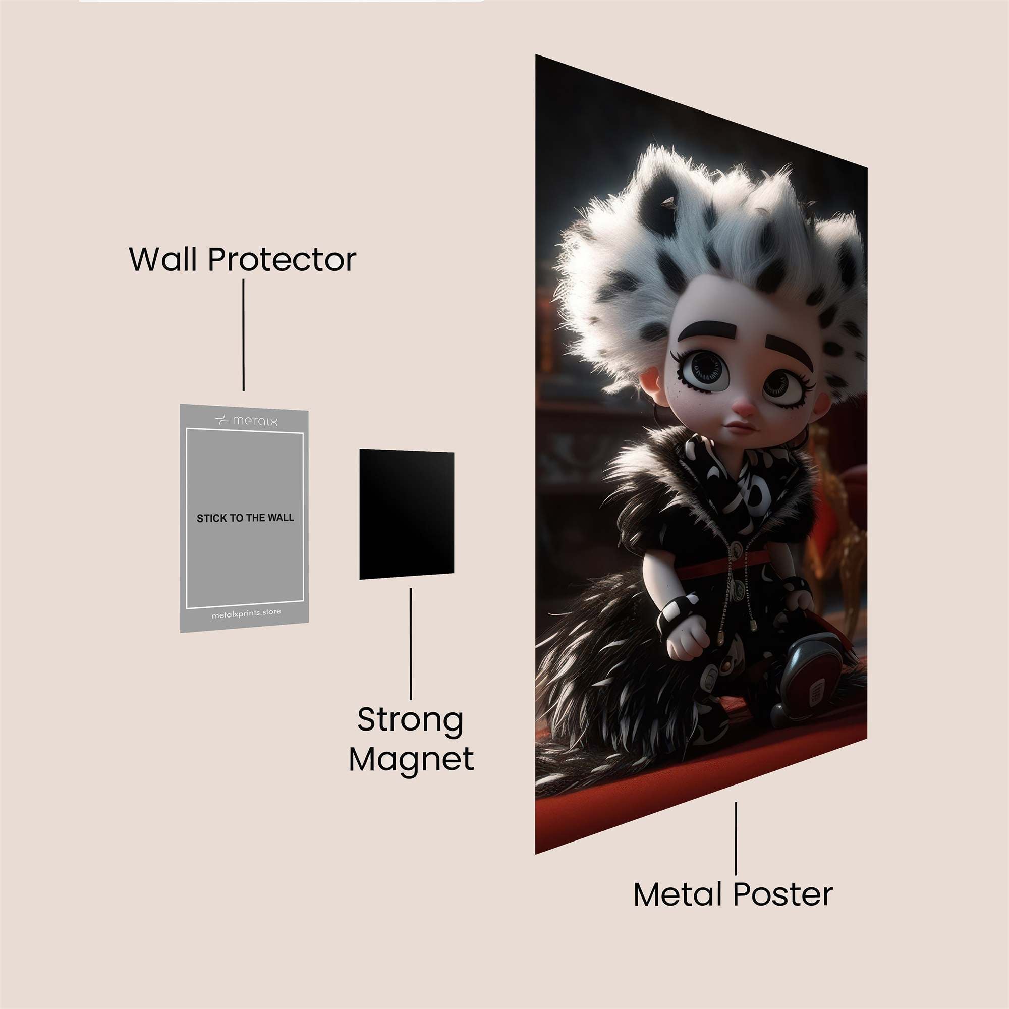 Cruella Curious Safe Wall Magnetic / M