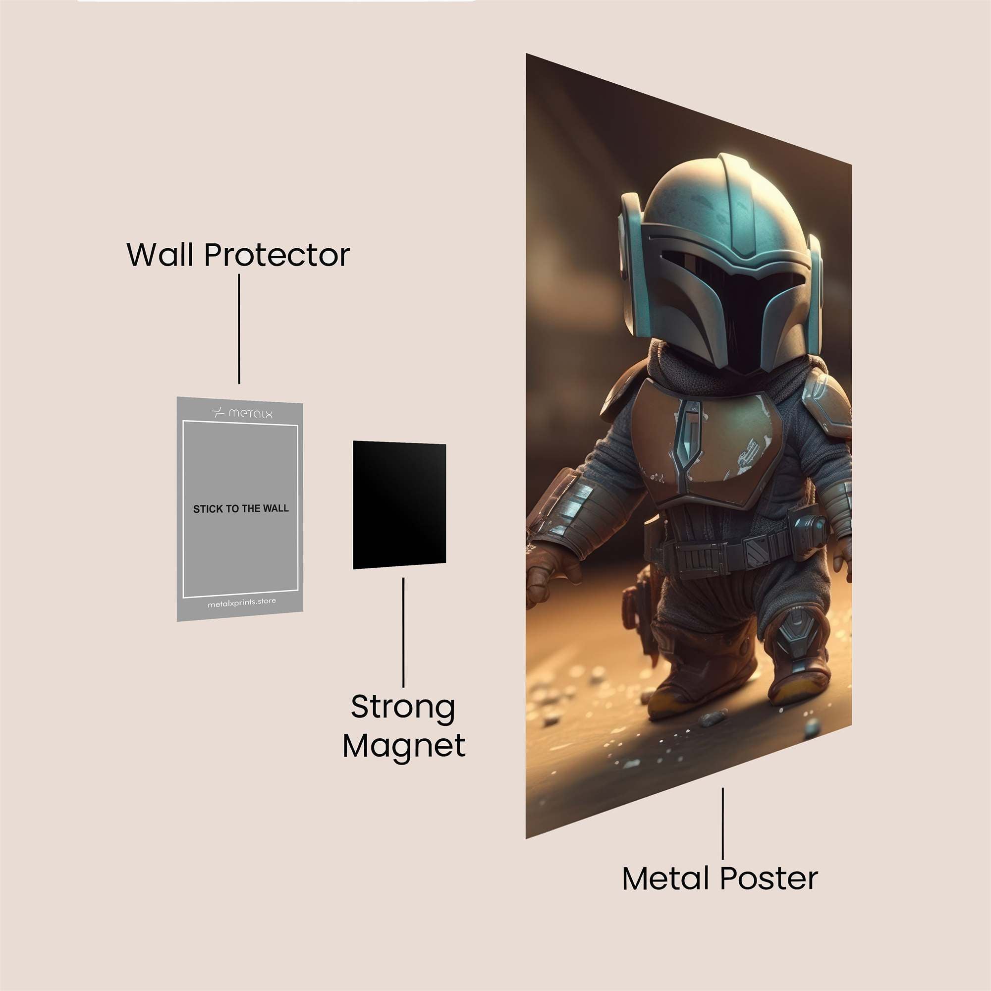 Mando Mini Safe Wall Magnetic / M