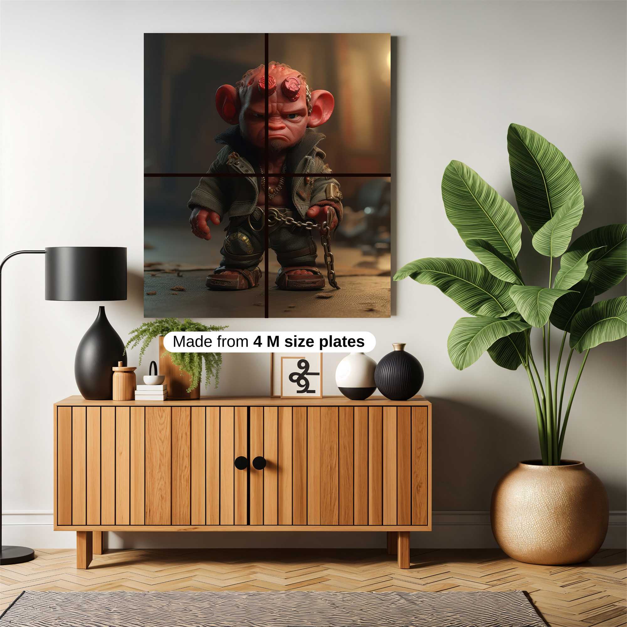Hellboy Grumpy Safe Wall Magnetic / M