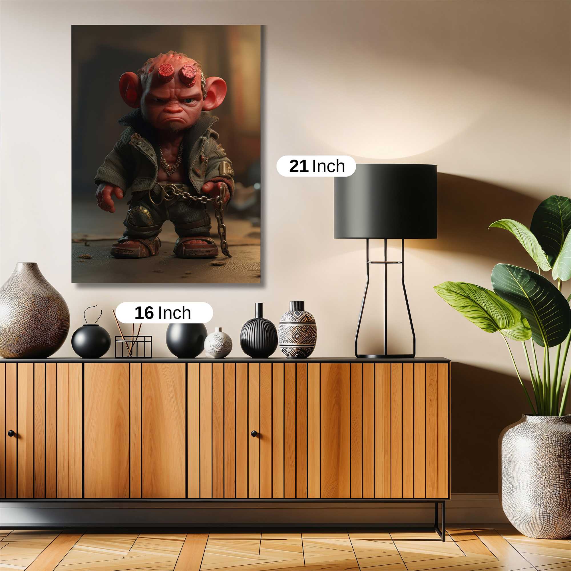 Hellboy Grumpy Safe Wall Magnetic / M