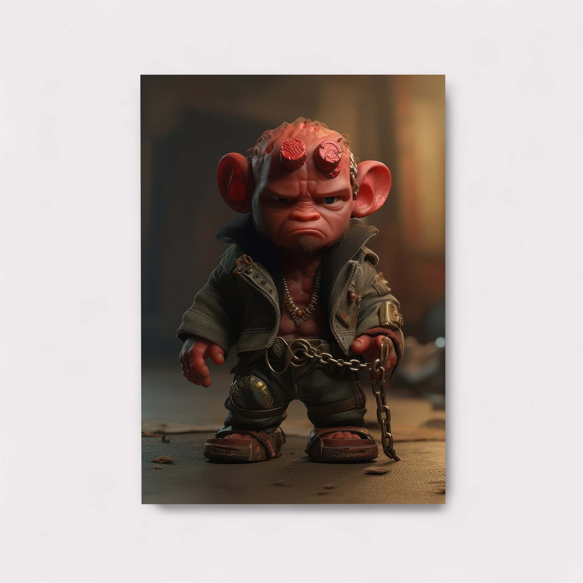 Hellboy Grumpy Safe Wall Magnetic / M