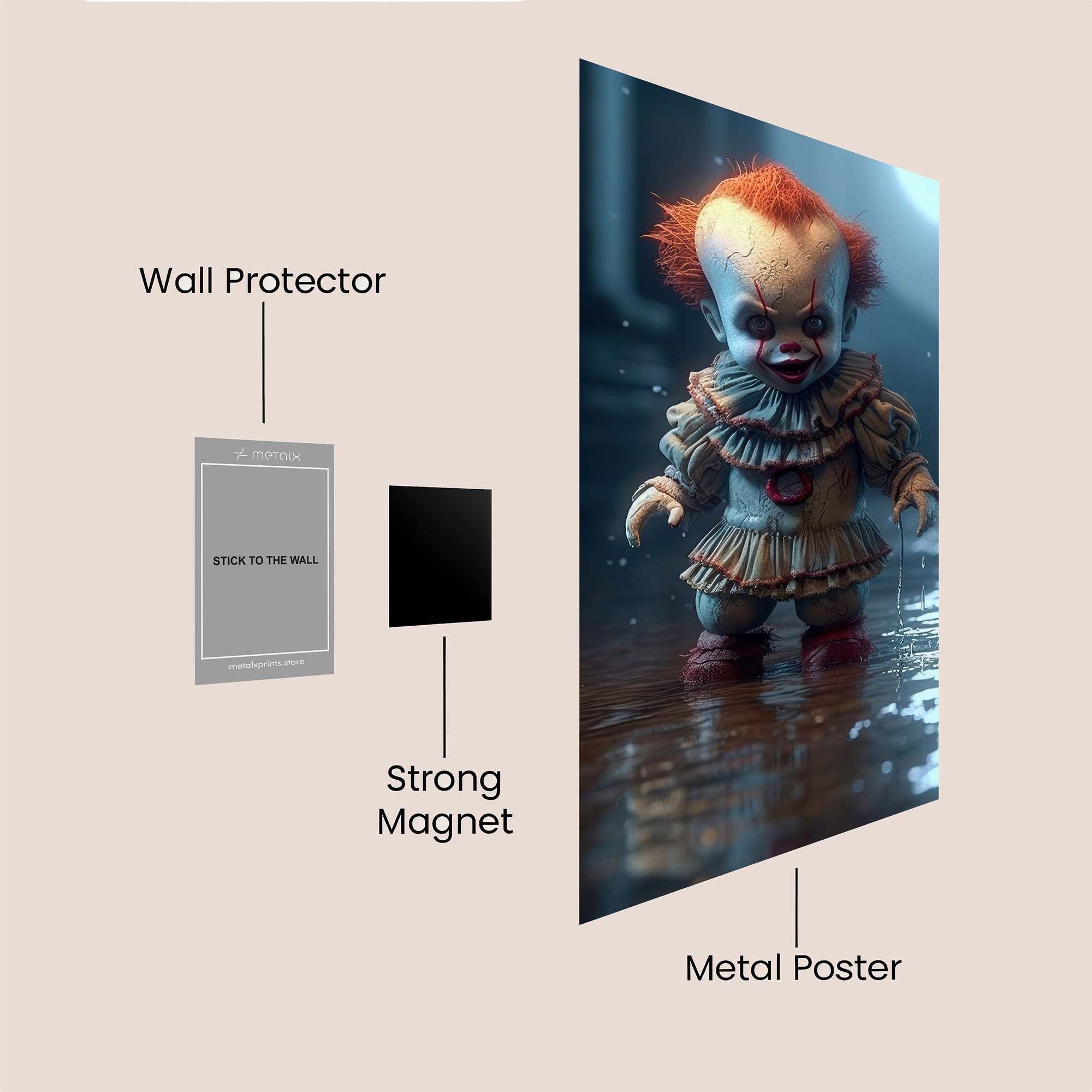Pennywise Pensive Safe Wall Magnetic / M