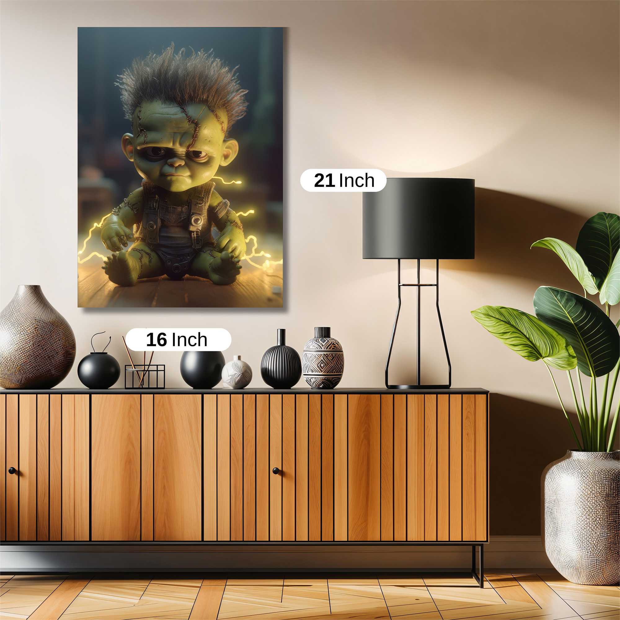 Frankenstein Fright Safe Wall Magnetic / M