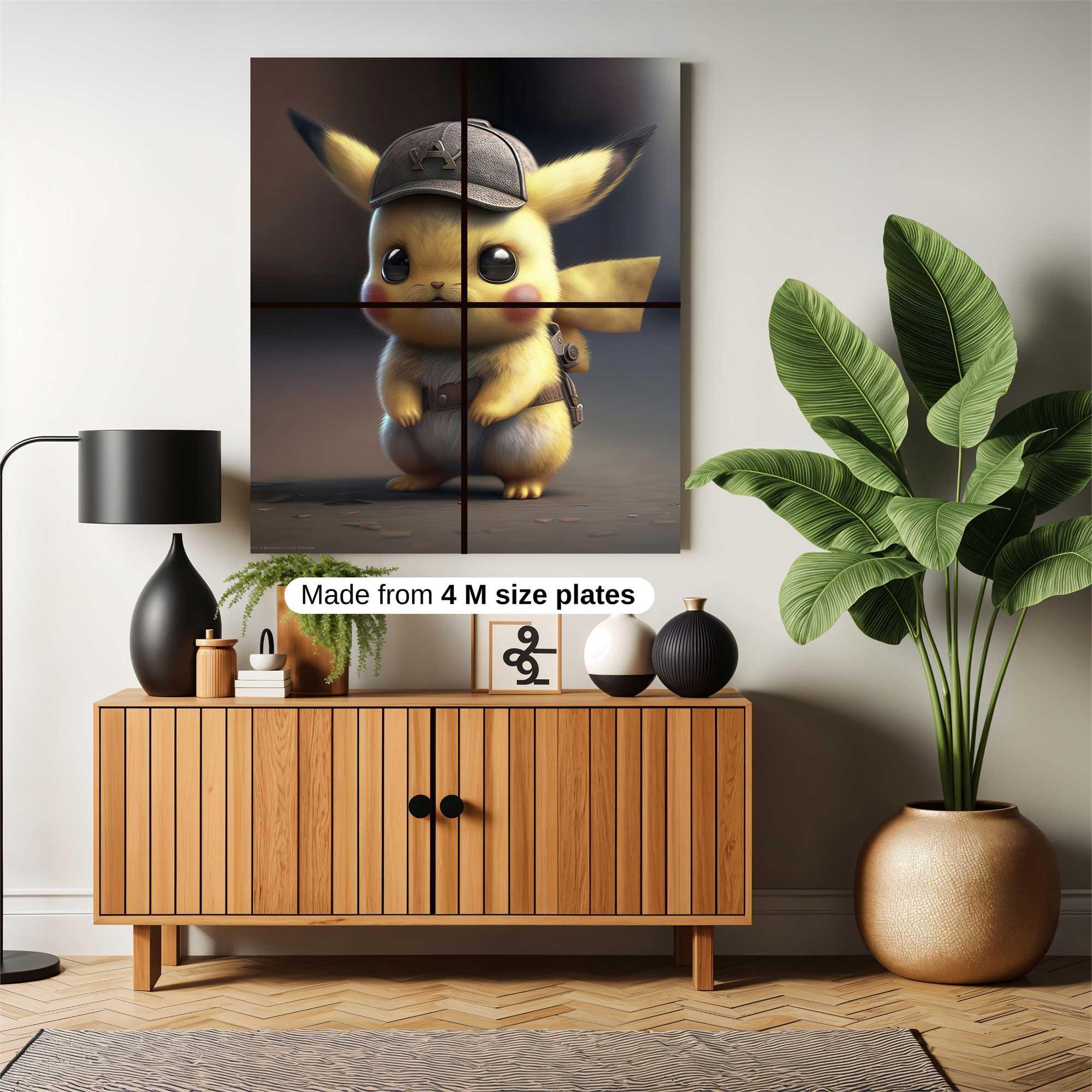 Pikachu Detective Safe Wall Magnetic / M